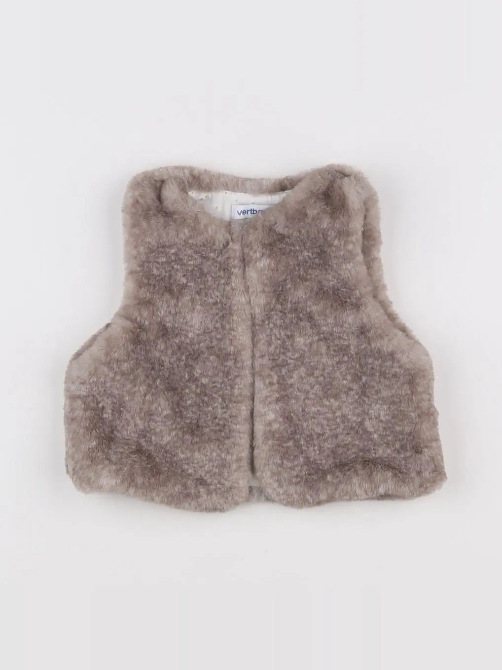 Vertbaudet - gilet marron - 9 mois