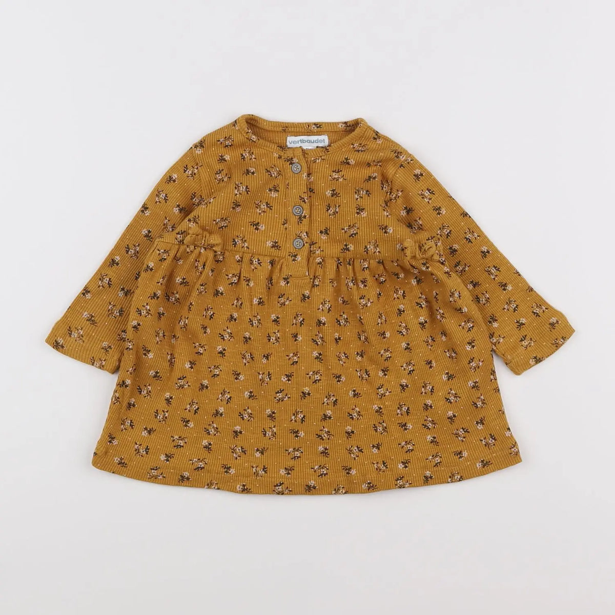 Vertbaudet - robe jaune - 9 mois