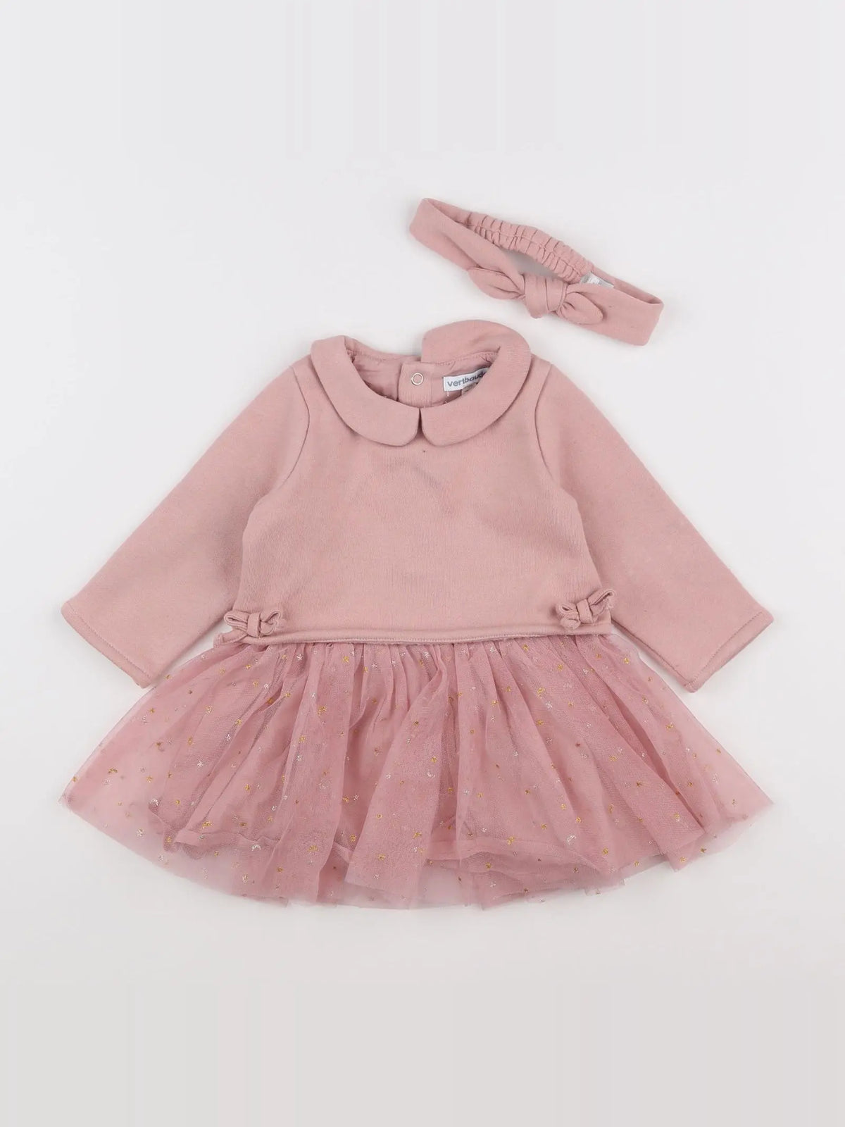 Vertbaudet - robe rose - 9 mois
