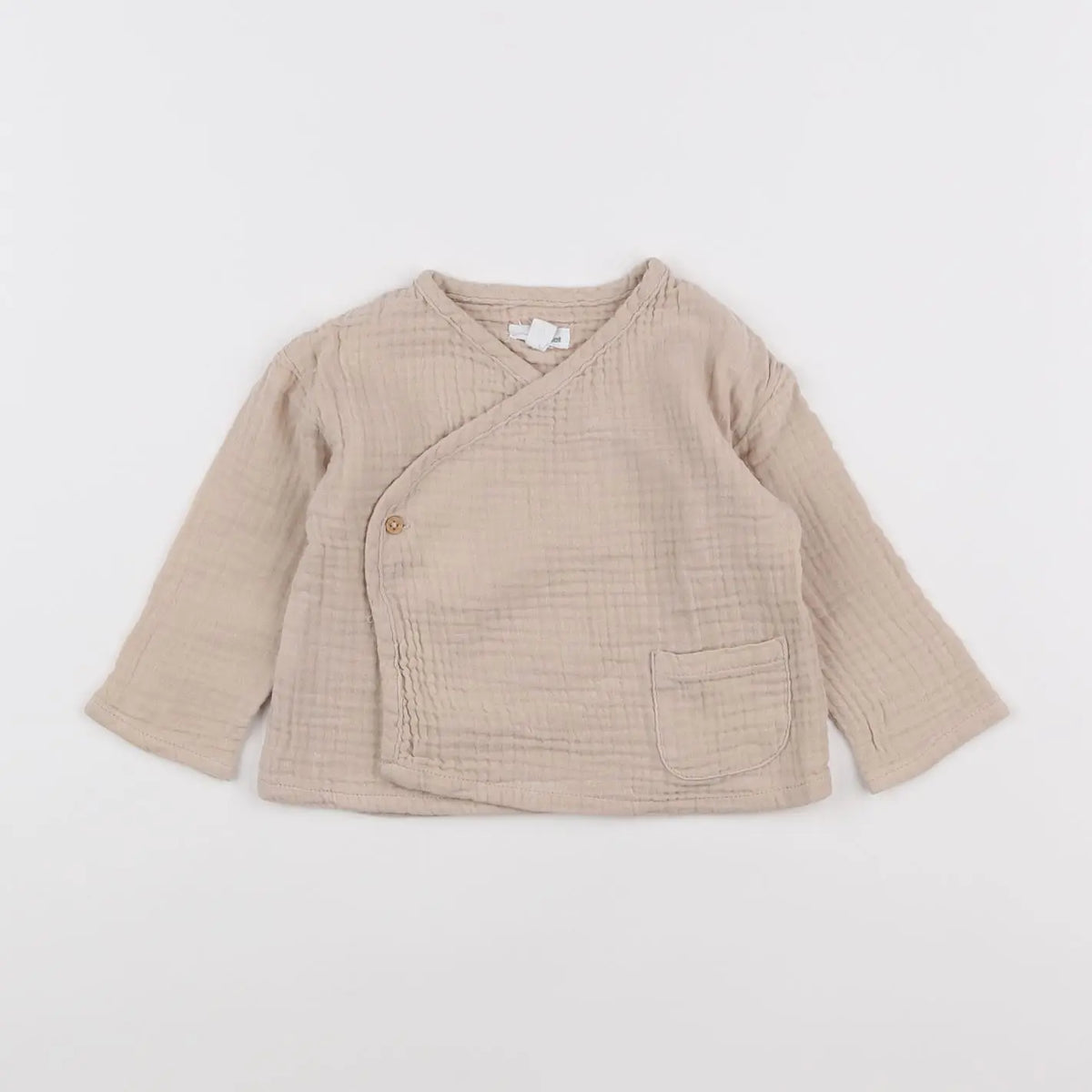 Vertbaudet - blouse marron - 9 mois