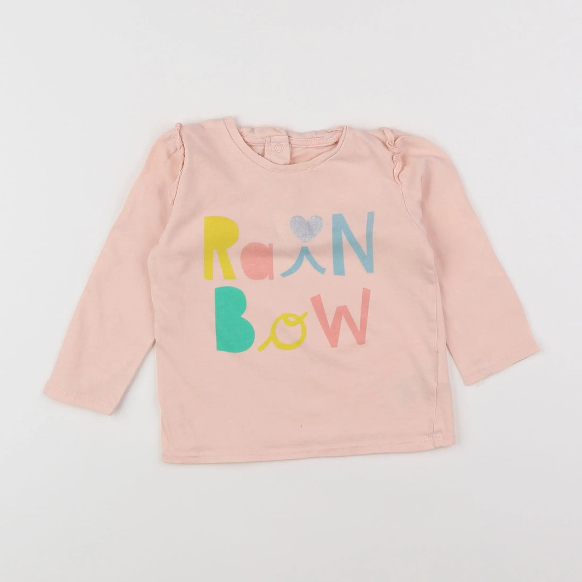 Vertbaudet - tee-shirt rose, multicolore - 18 mois