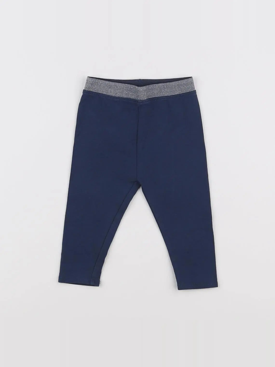Vertbaudet - legging bleu - 6 mois