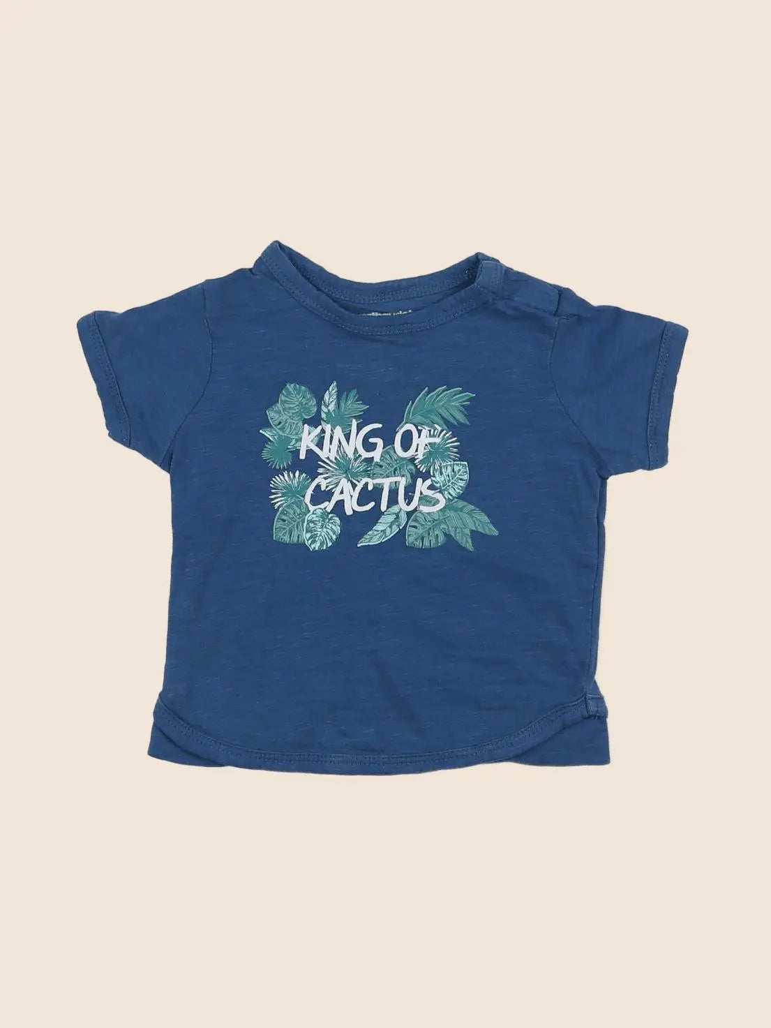 Vertbaudet - tee-shirt bleu - 6 mois