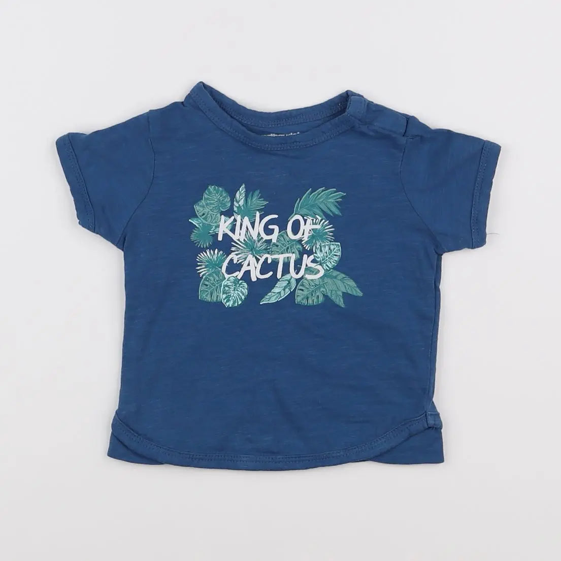 Vertbaudet - tee-shirt bleu - 6 mois