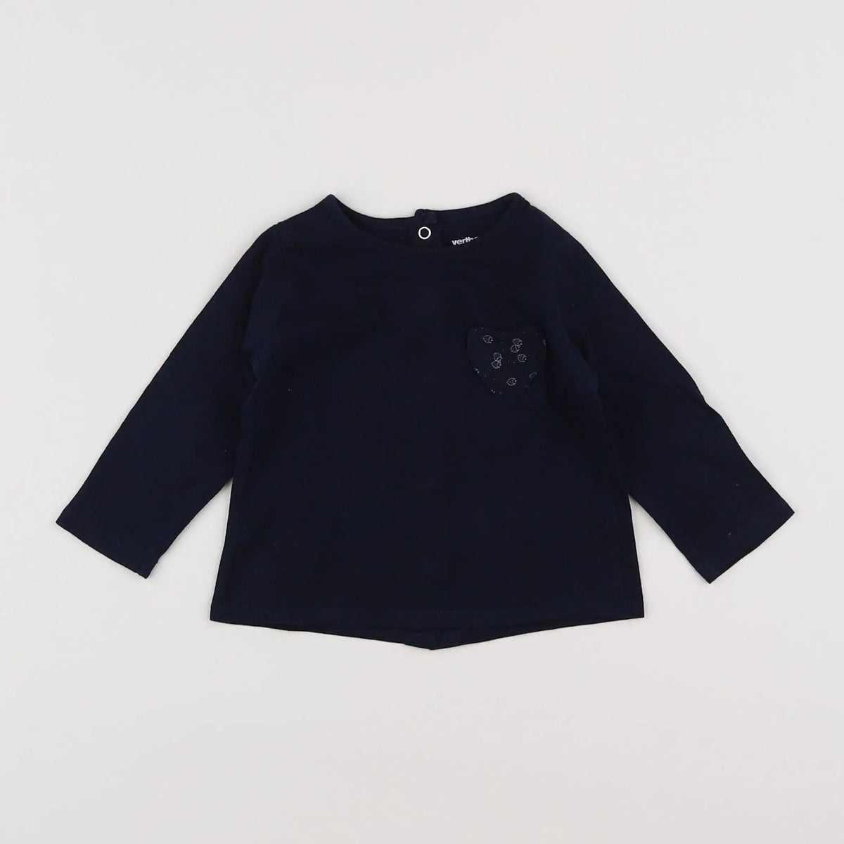 Vertbaudet - tee-shirt bleu - 6 mois