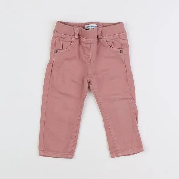 Vertbaudet - jegging rose - 9 mois