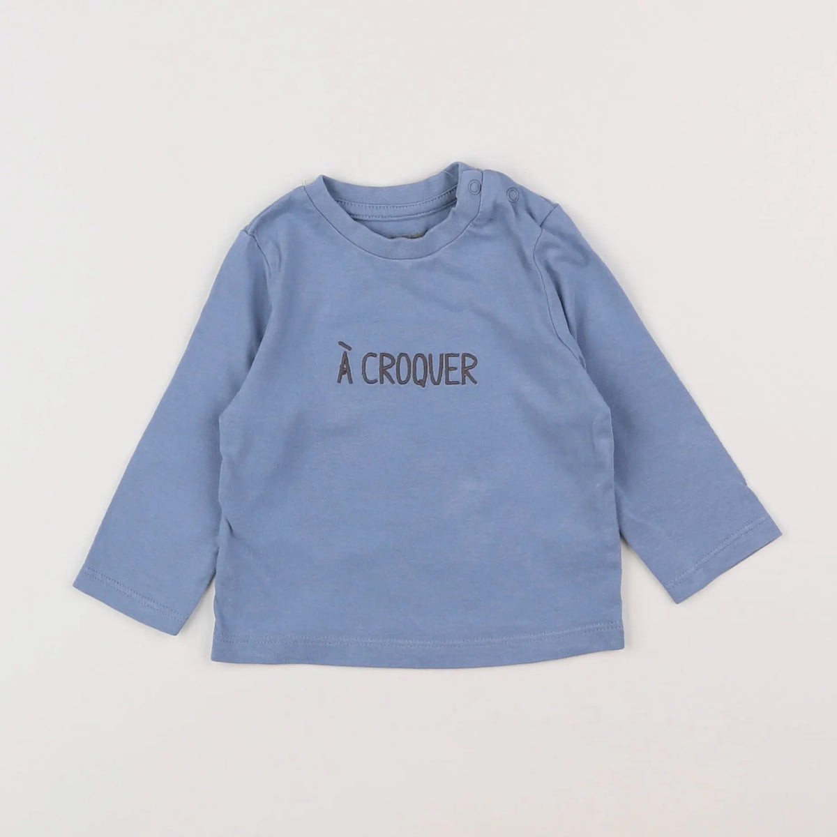 Vertbaudet - tee-shirt bleu - 6 mois