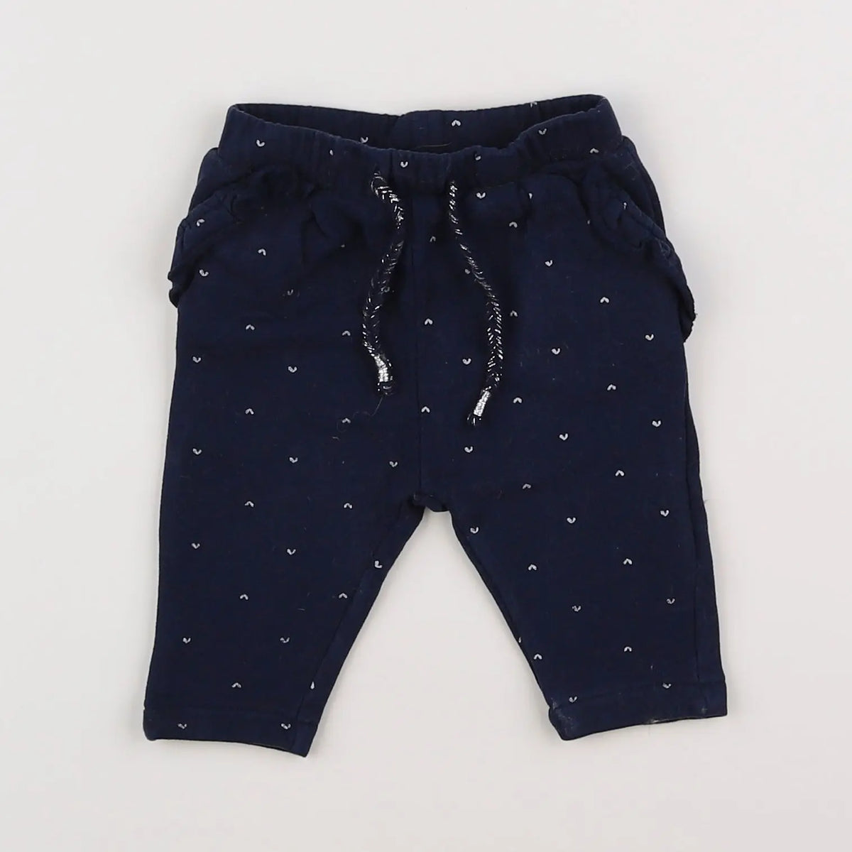 Vertbaudet - jogging bleu, argent - 3 mois