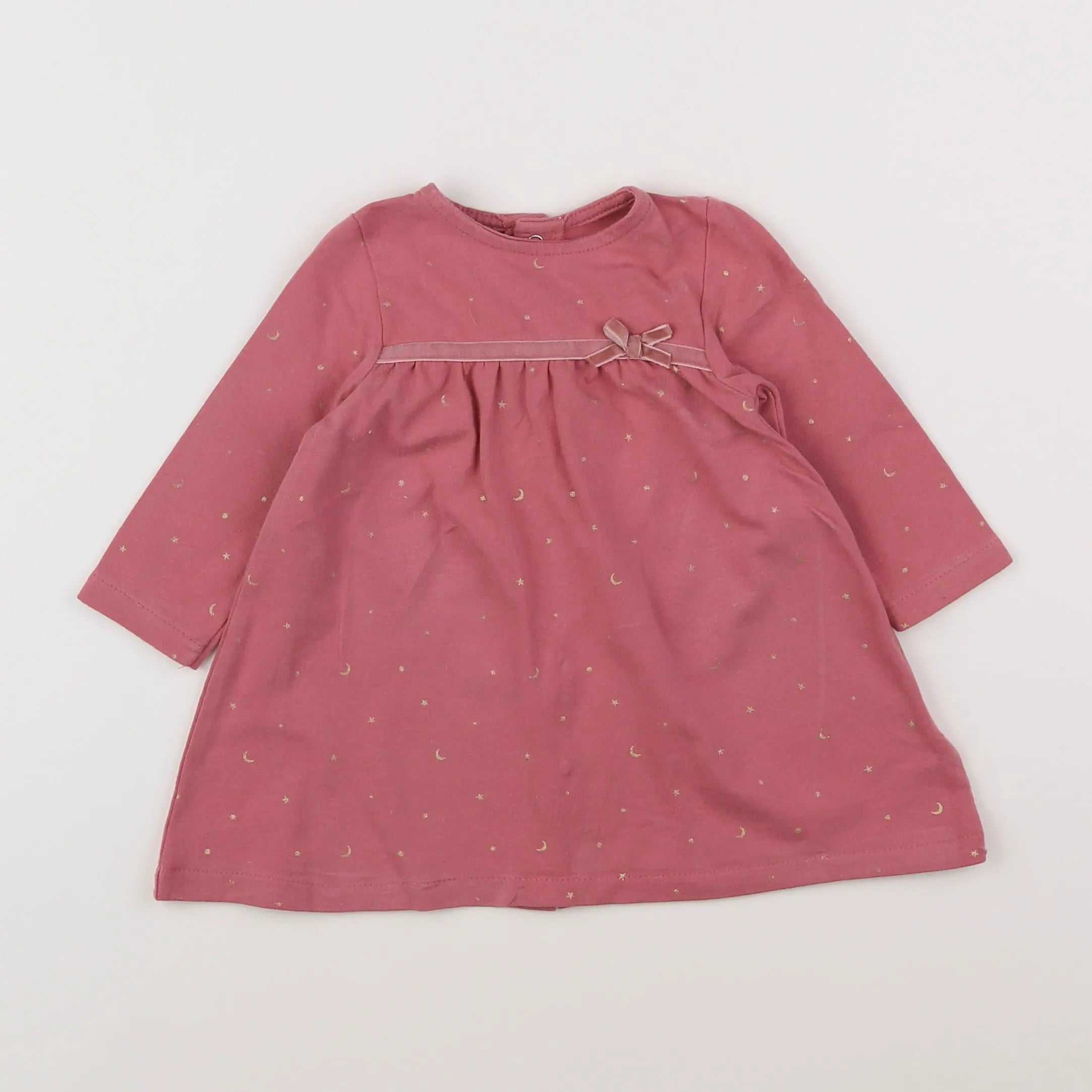 Vertbaudet - robe rose - 6 mois