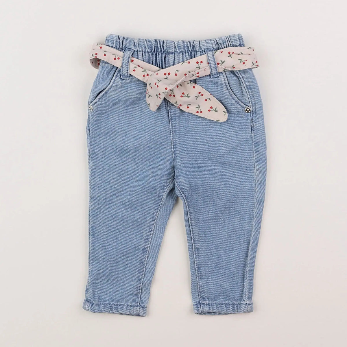 Vertbaudet - jean bleu - 3 mois