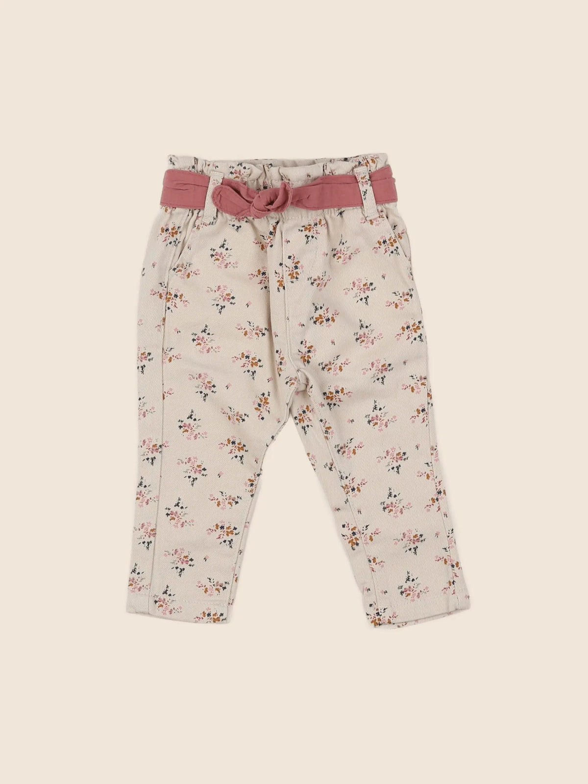 Vertbaudet - pantalon beige - 6 mois