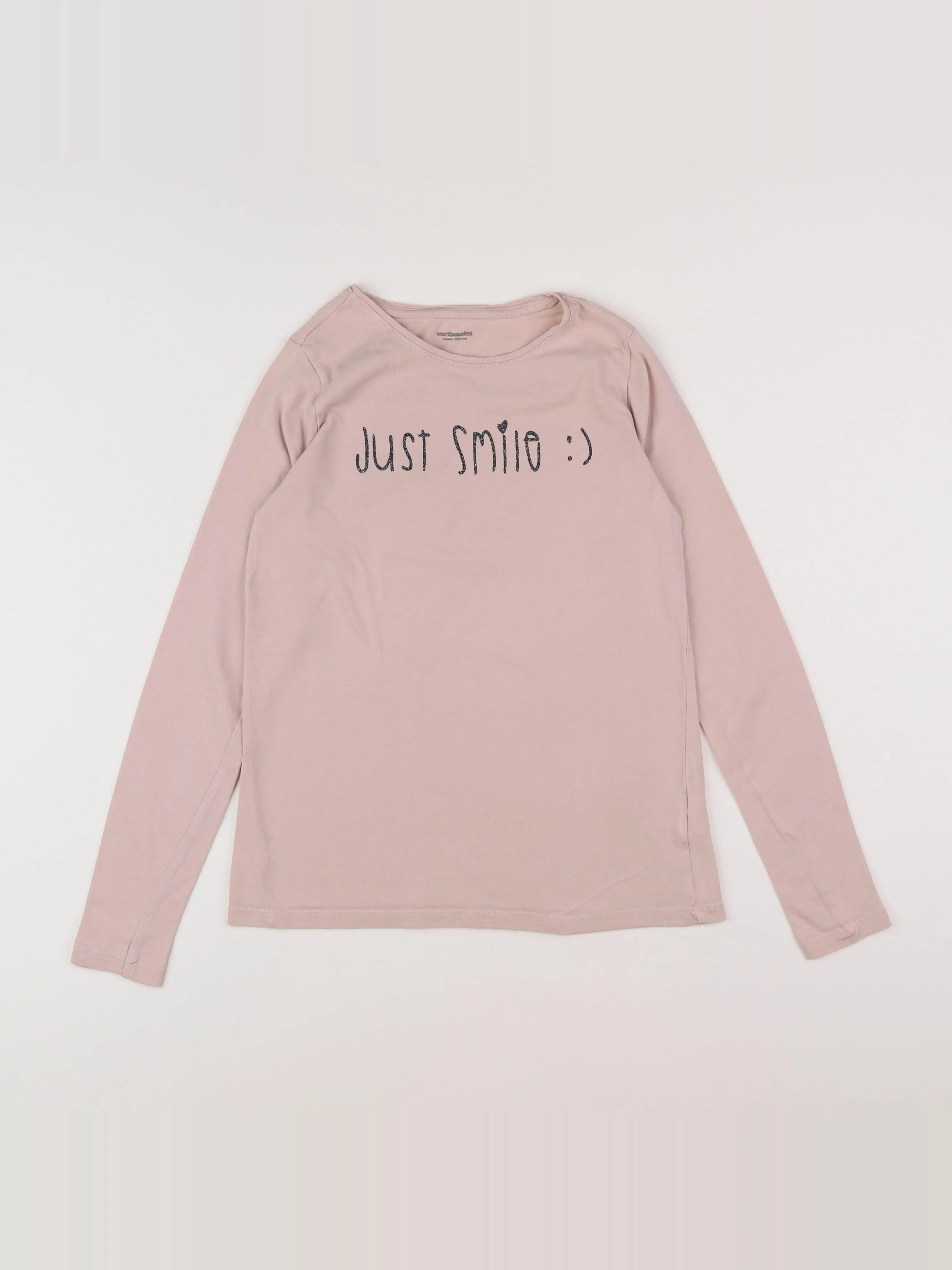 Vertbaudet - tee-shirt rose - 12 ans