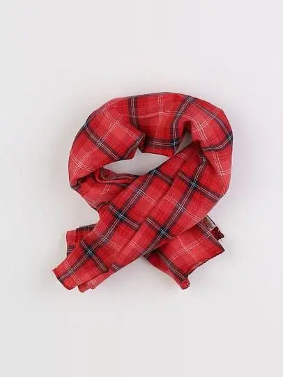 Vertbaudet - foulard rouge - 8/10 ans