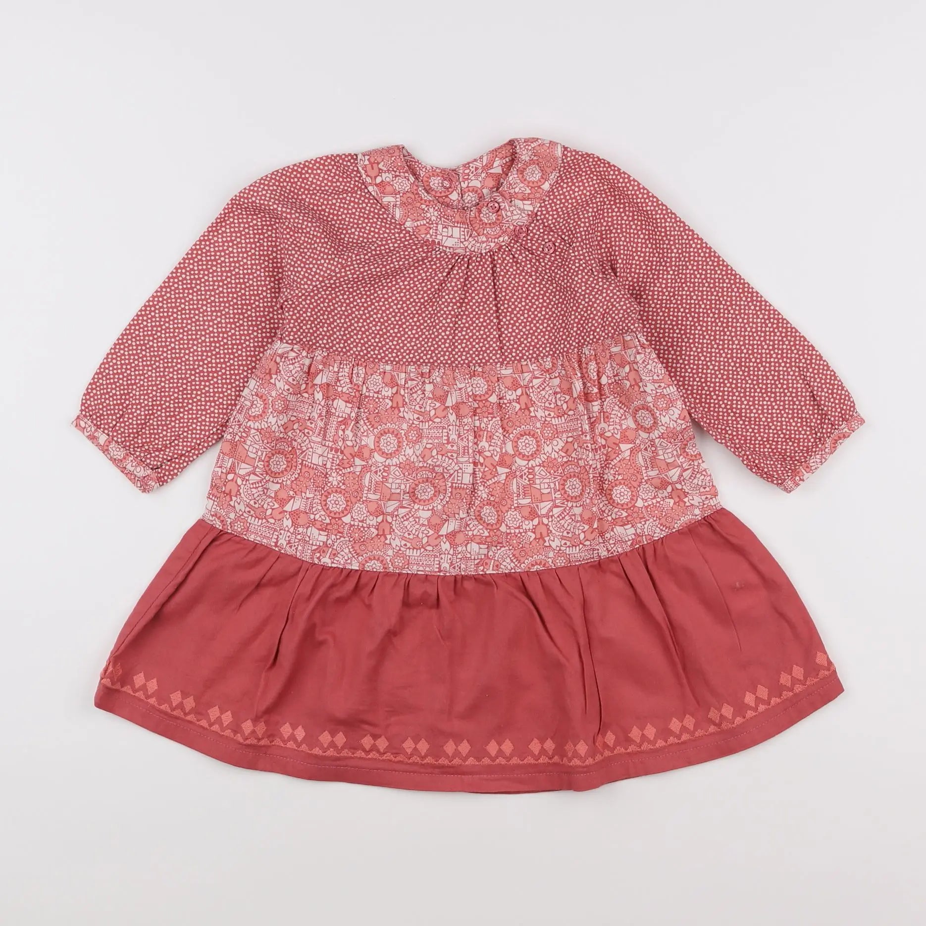 Vertbaudet - robe rose - 2 ans
