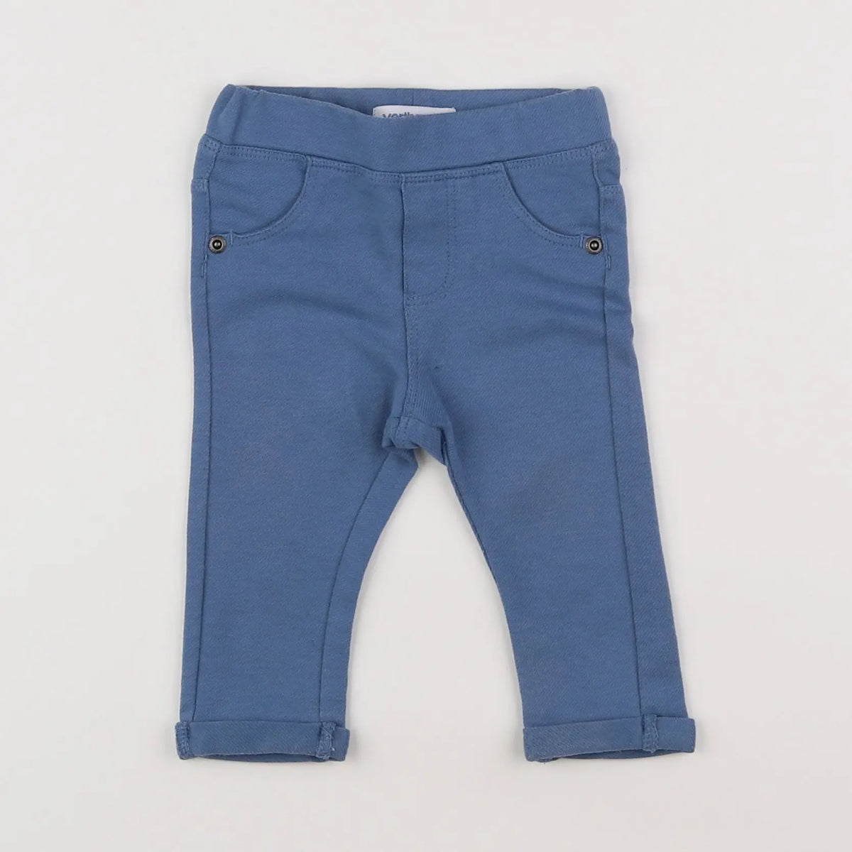 Vertbaudet - jegging bleu - 6 mois