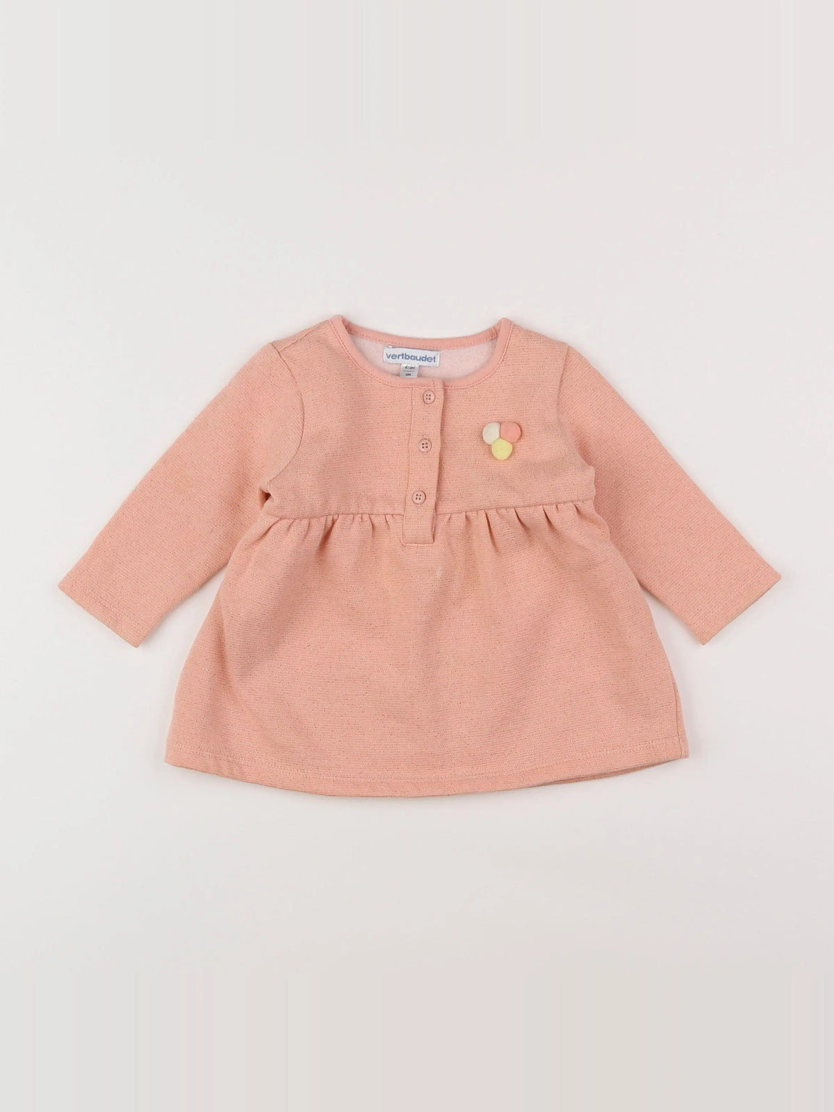 Vertbaudet - robe rose - 6 mois