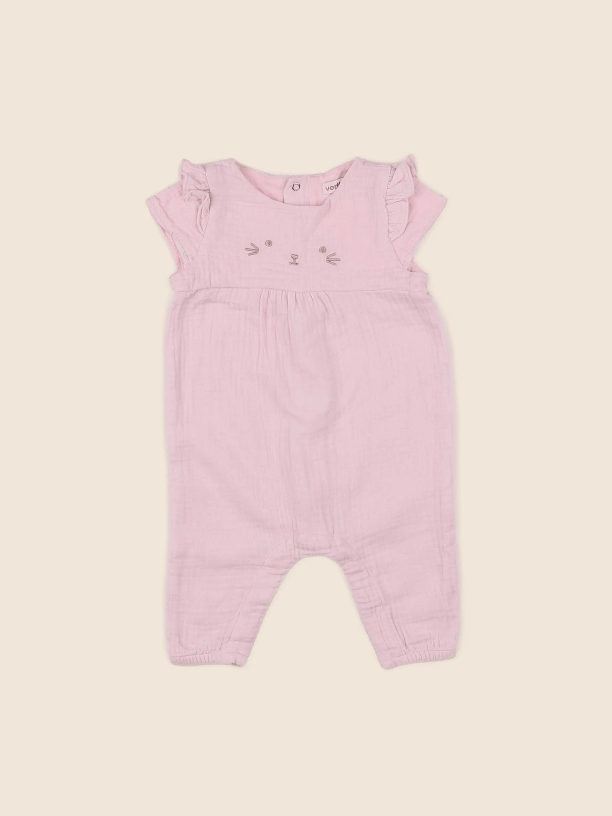 Vertbaudet - combinaison rose - 3 mois