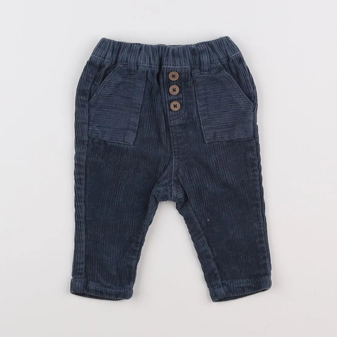 Vertbaudet - pantalon bleu - 3 mois