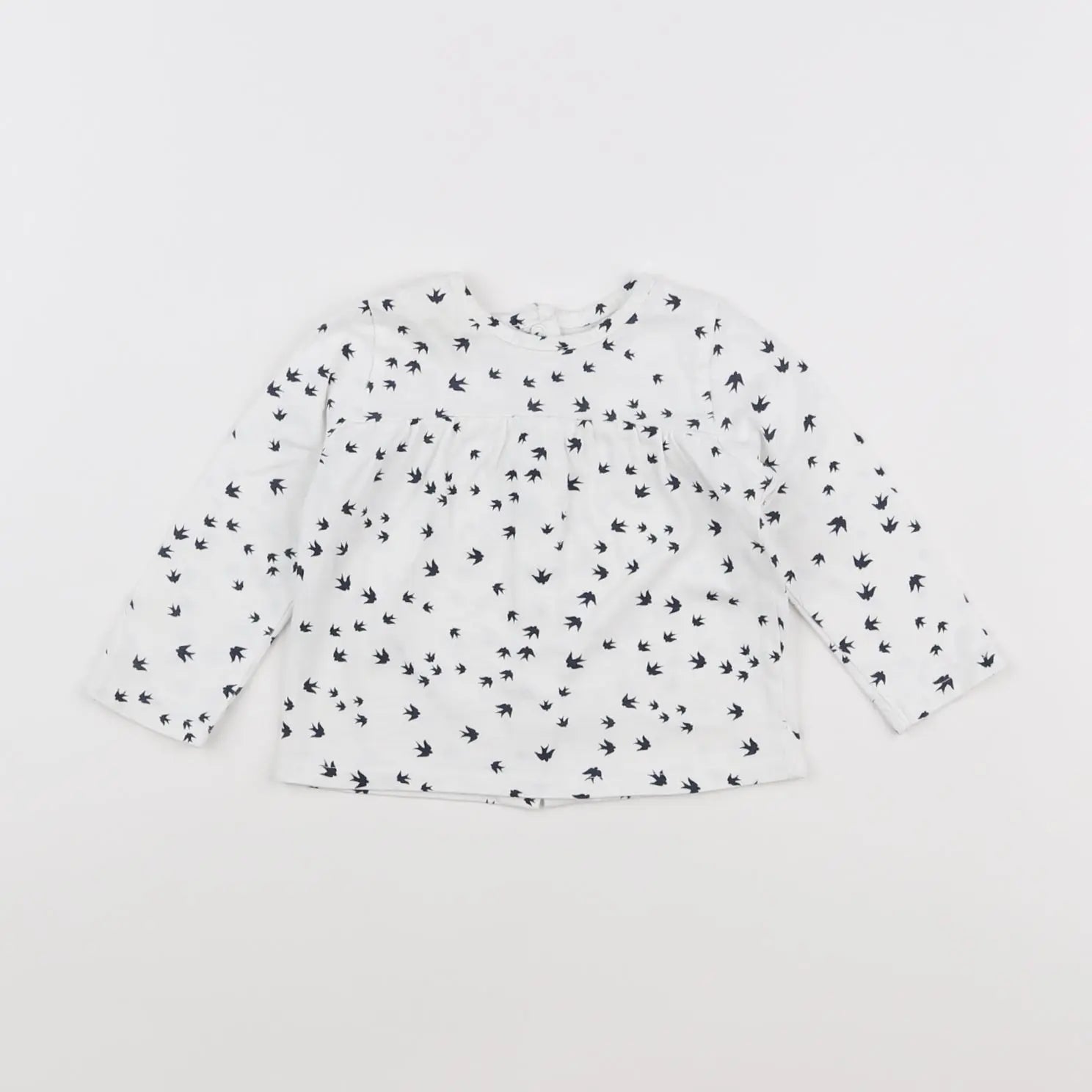 Vertbaudet - tee-shirt blanc - 6 mois