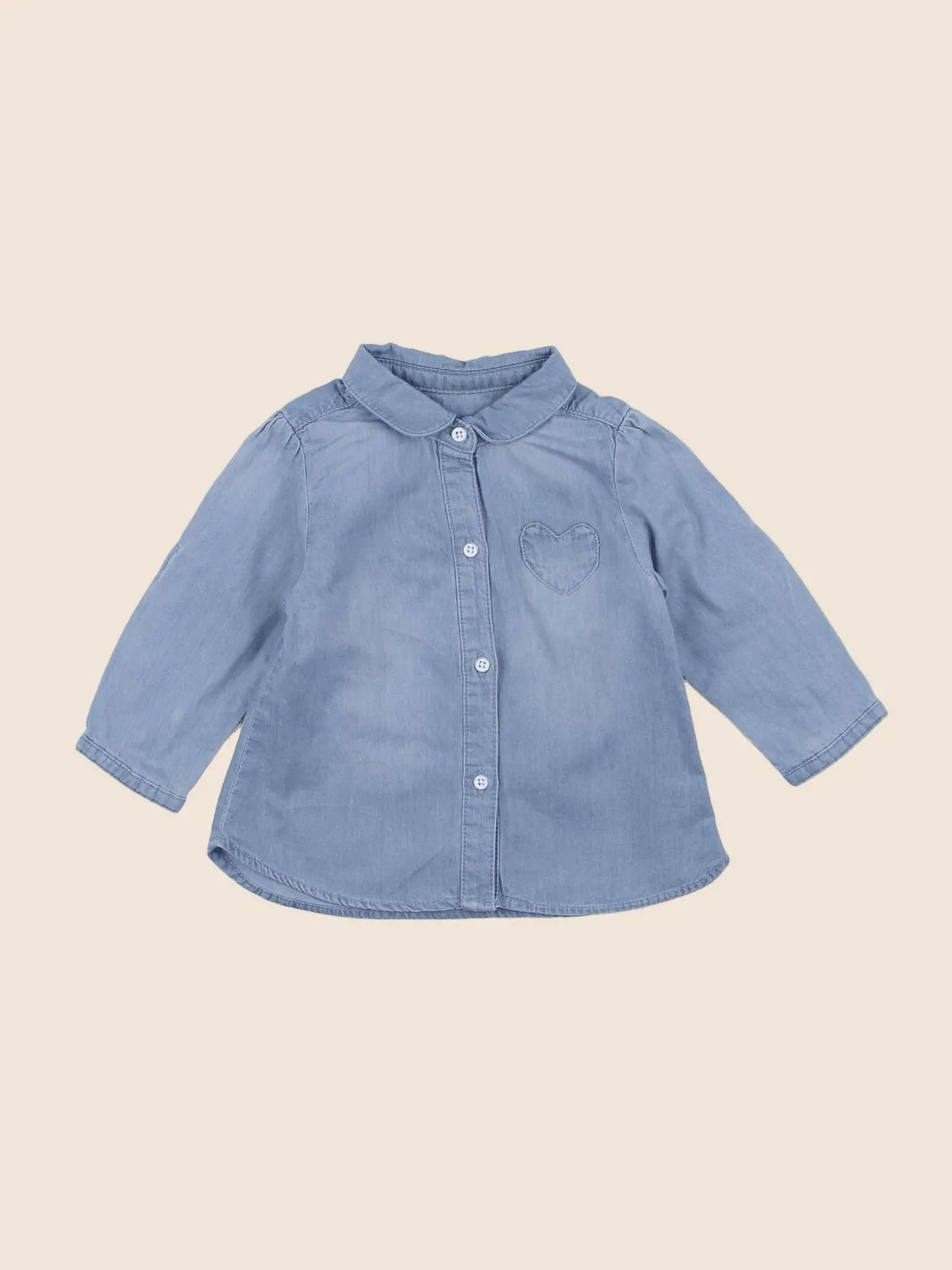 Vertbaudet - blouse bleu - 6 mois