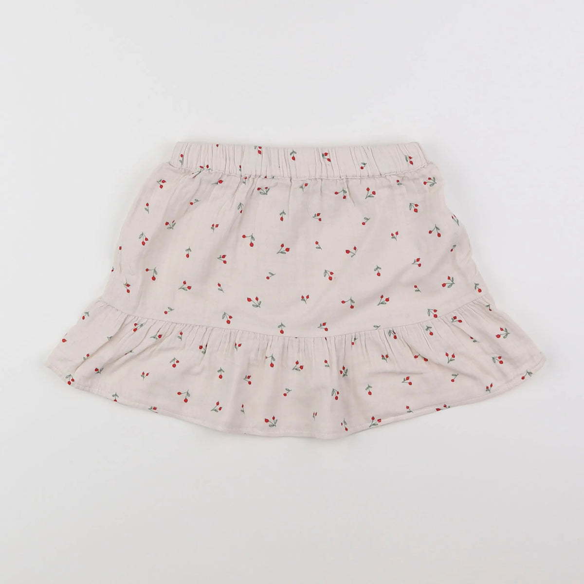 Vertbaudet - jupe beige - 8 ans