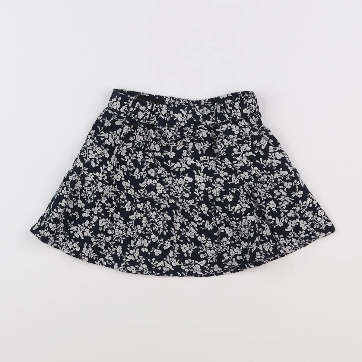 Vertbaudet - jupe bleu, blanc - 2 ans