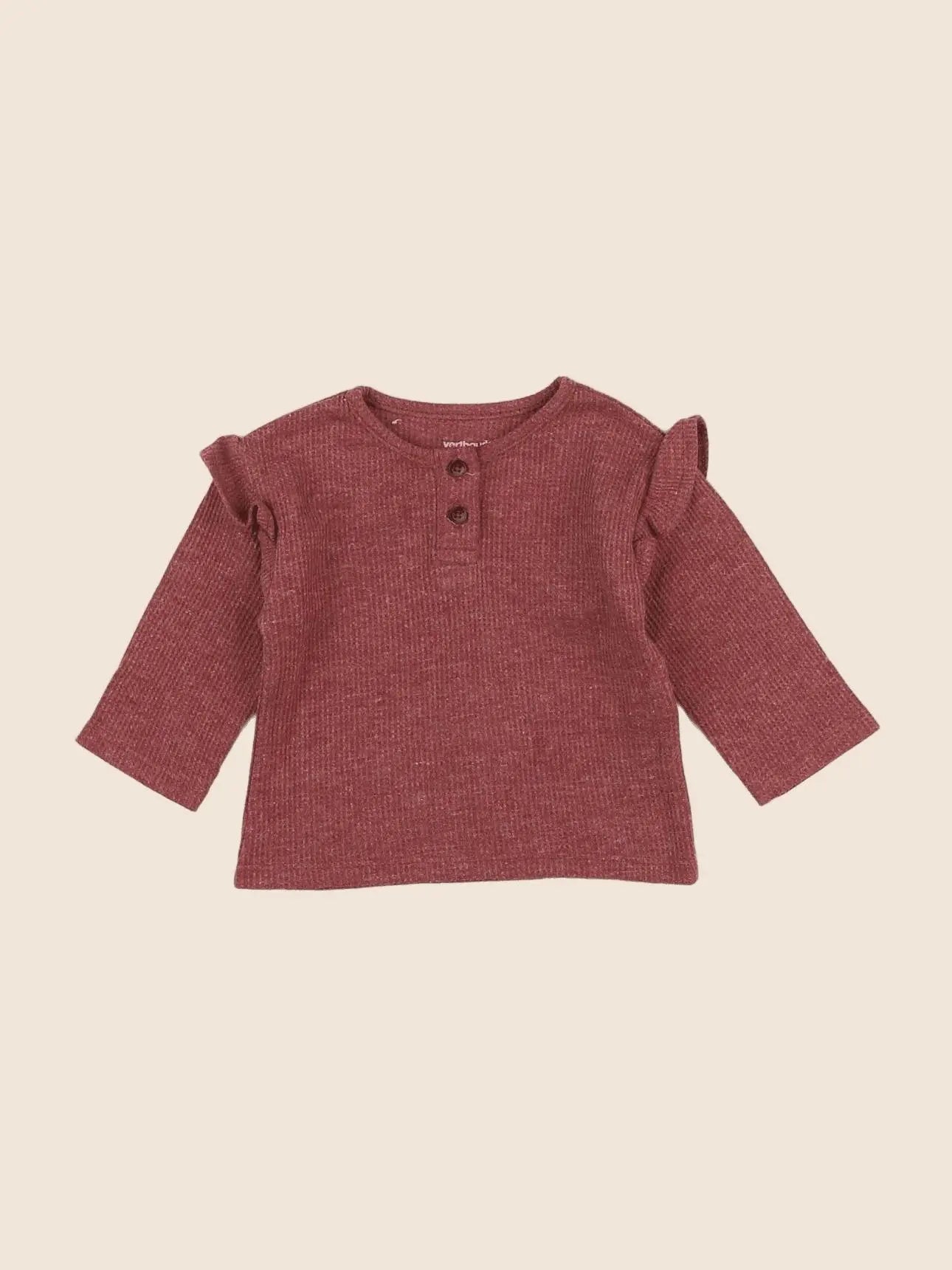 Vertbaudet - tee-shirt rouge - 3 mois