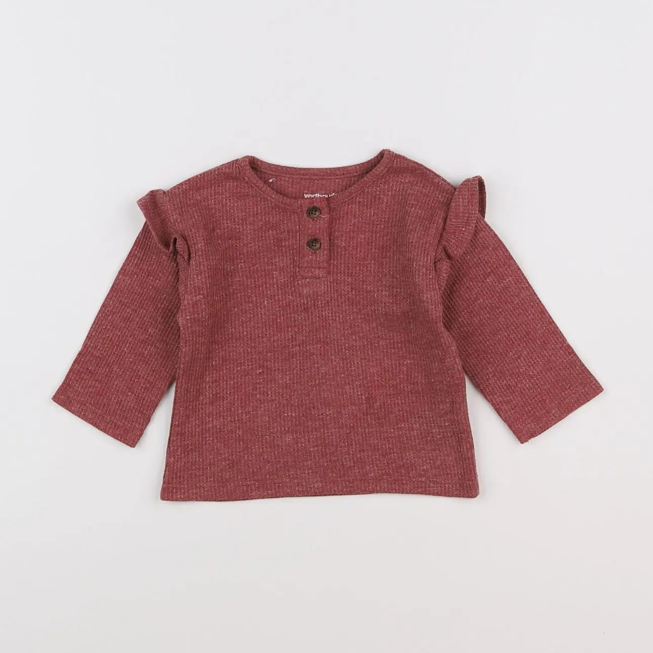 Vertbaudet - tee-shirt rouge - 3 mois