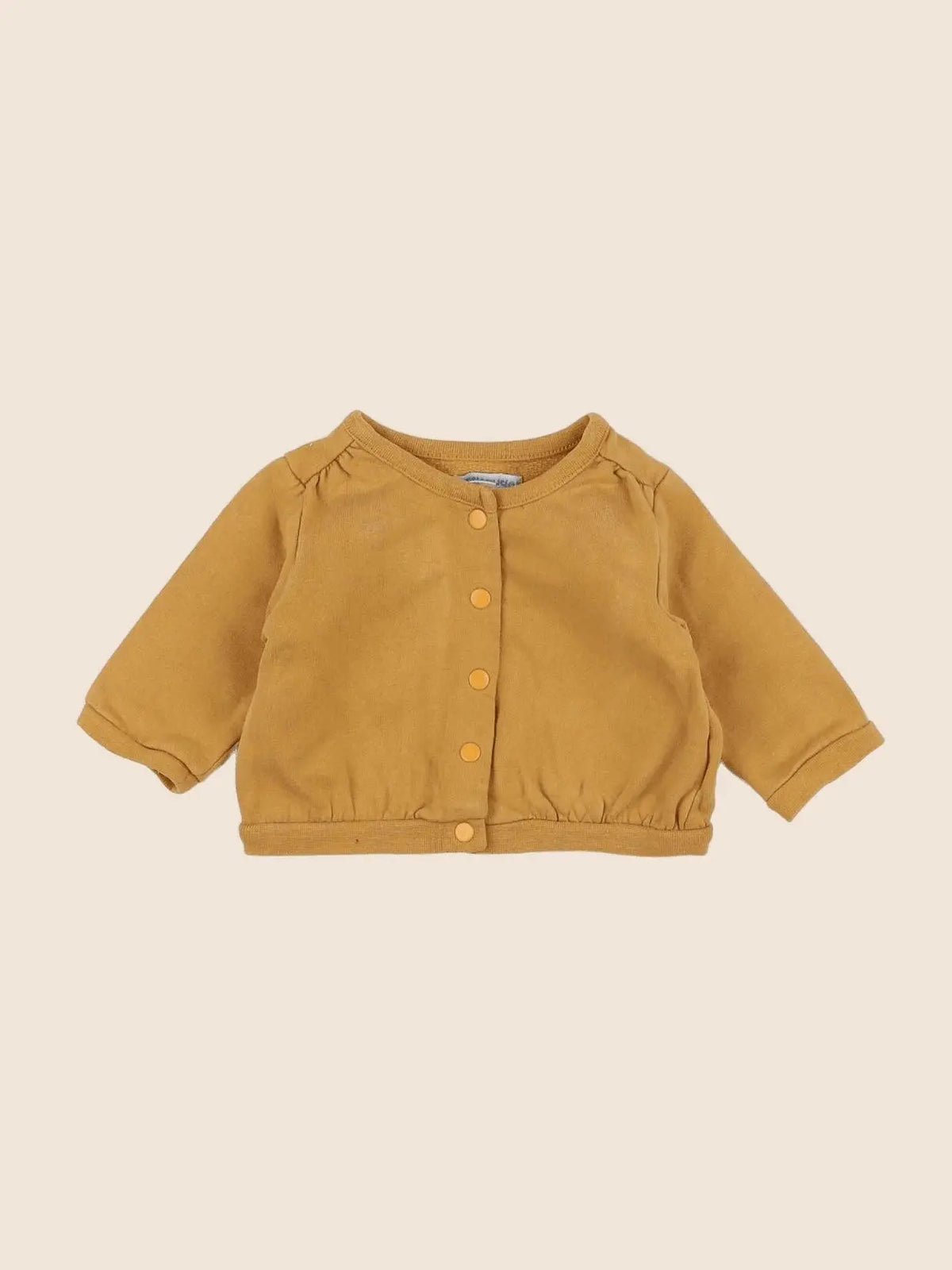Vertbaudet - sweat jaune - 3 mois
