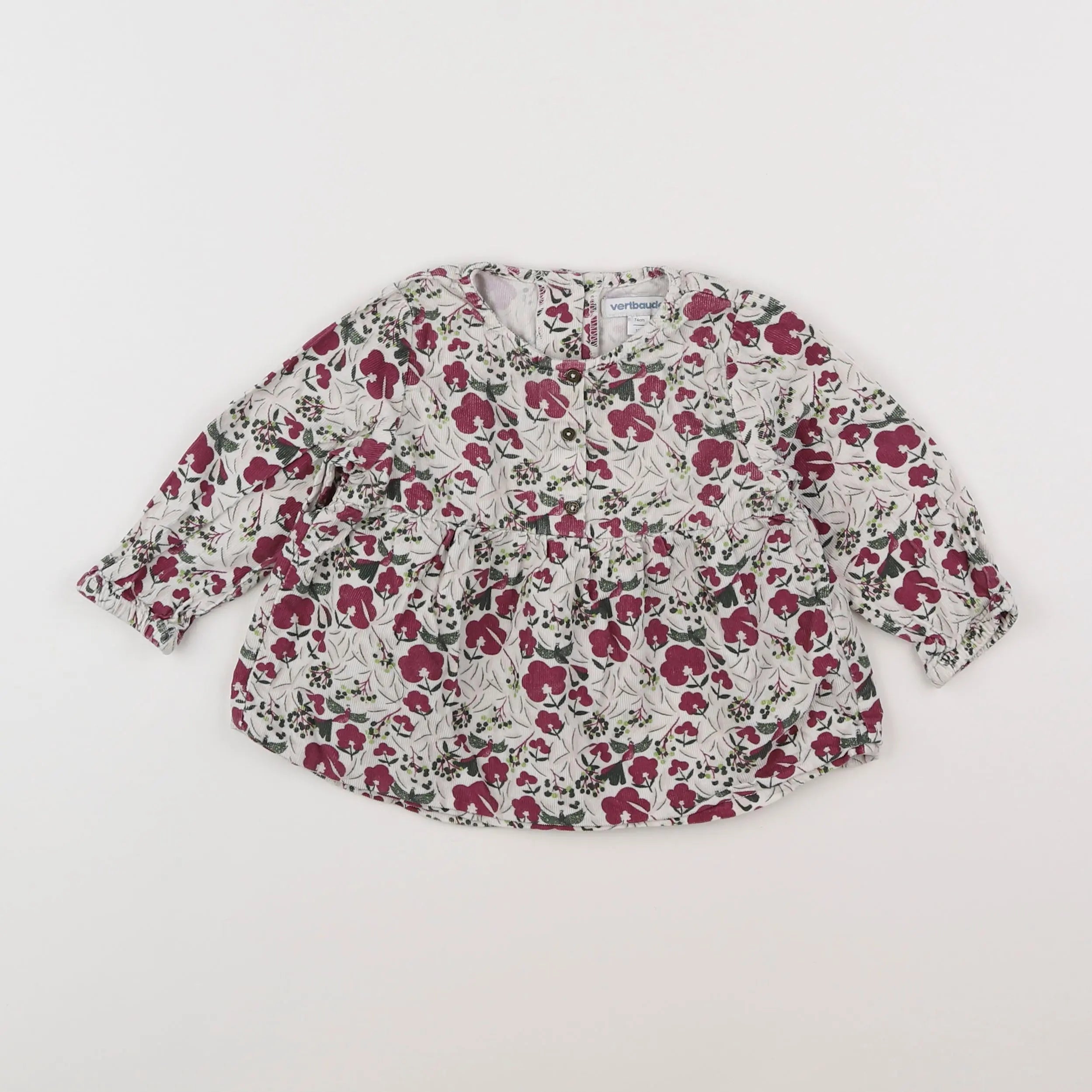Vertbaudet - blouse rose - 12 mois
