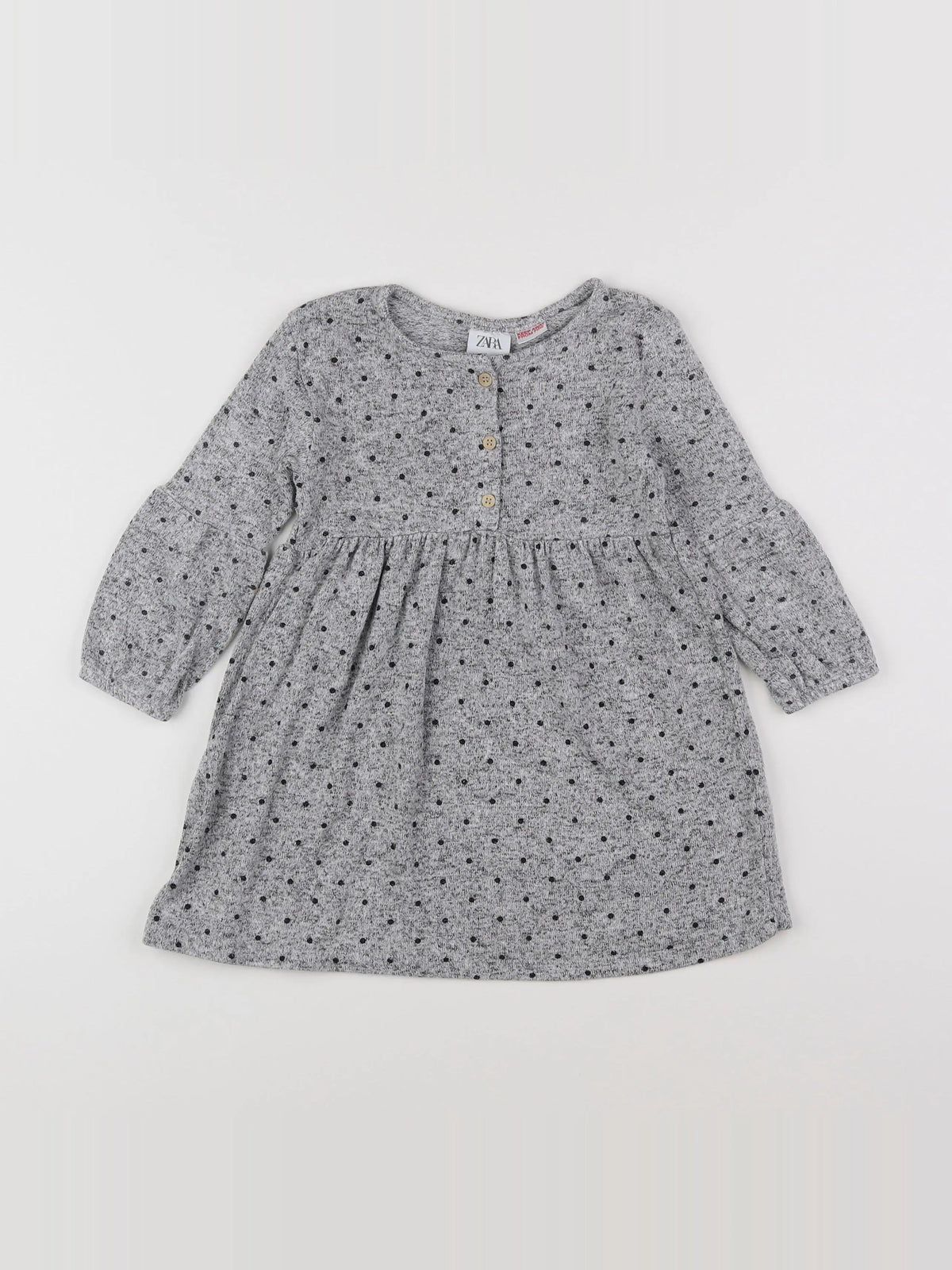 Zara - robe gris - 12/18 mois