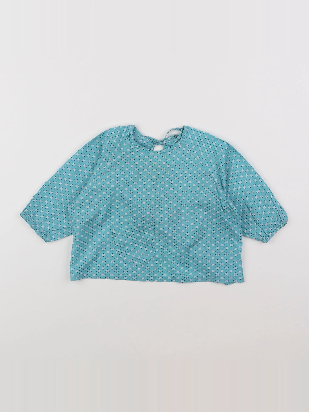 Petit Pan - blouse bleu - 6 mois