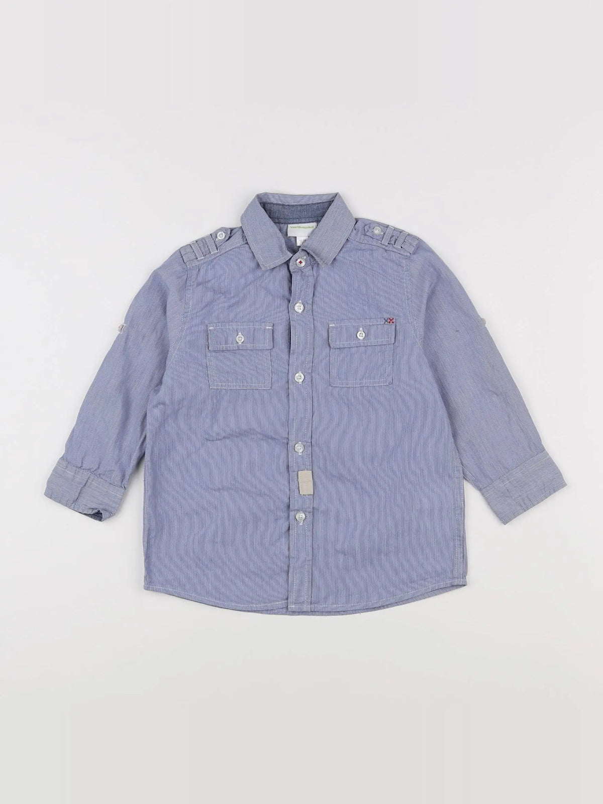Vertbaudet - chemise bleu - 4 ans