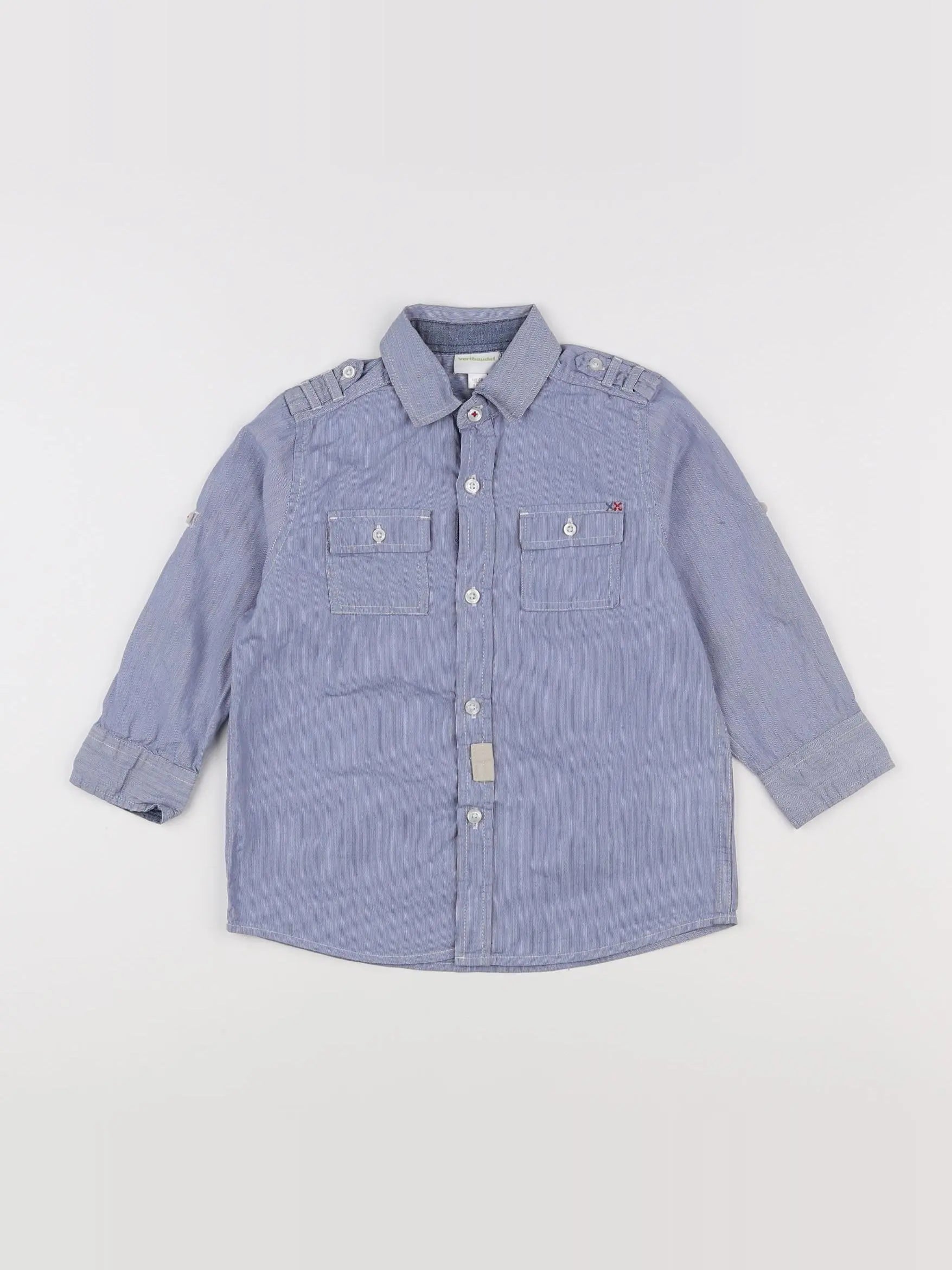 Vertbaudet - chemise bleu - 4 ans