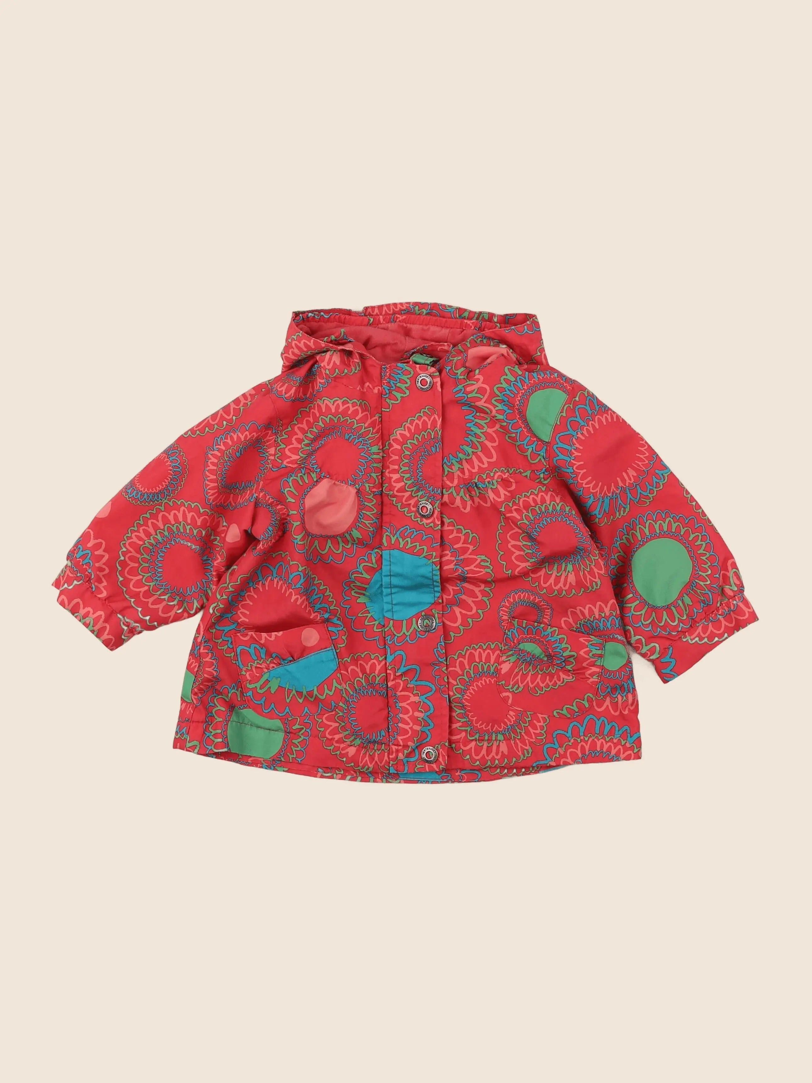 Vertbaudet - imperméable rouge - 12 mois
