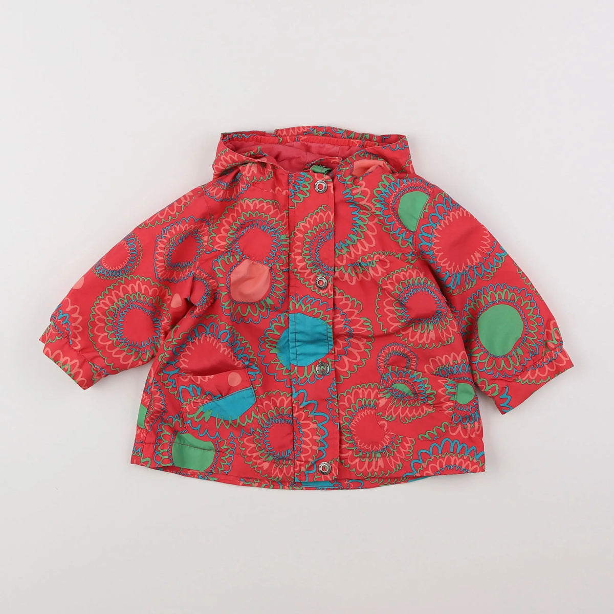 Vertbaudet - imperméable rouge - 12 mois