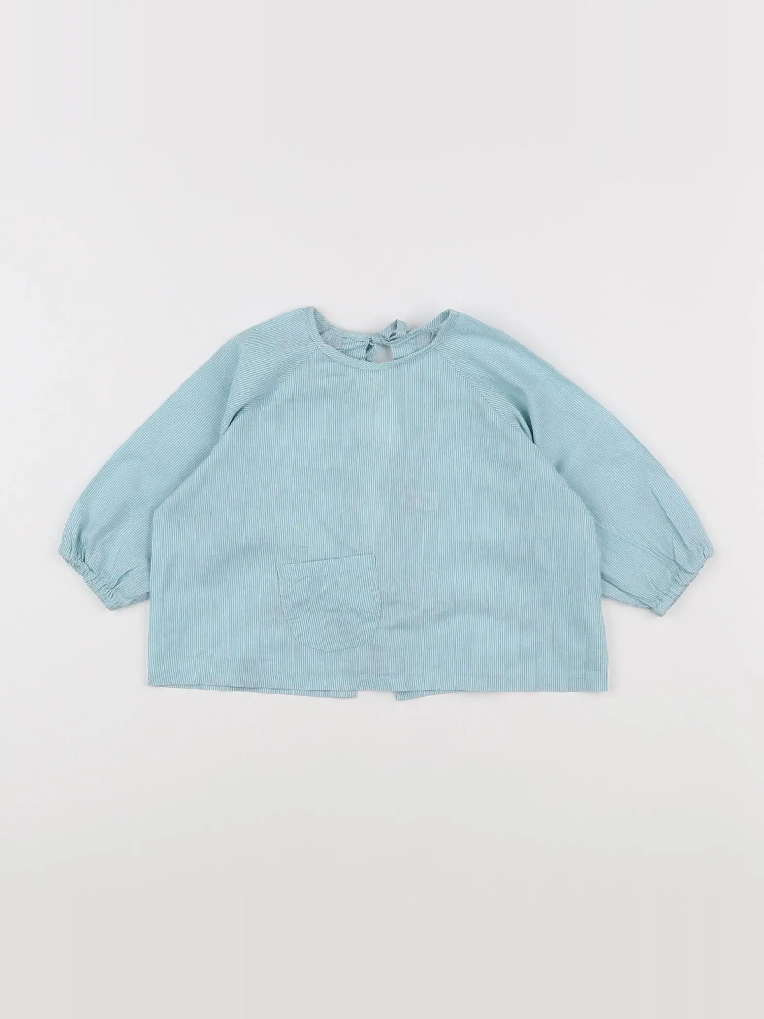 Petit Pan - blouse blanc, bleu - 6 mois