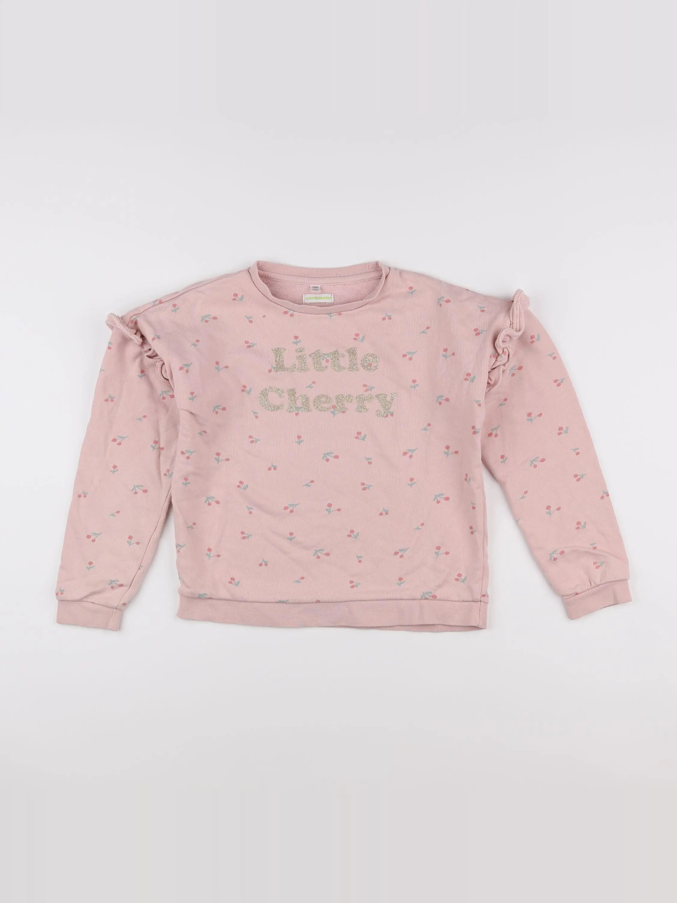 Vertbaudet - sweat rose - 10 ans