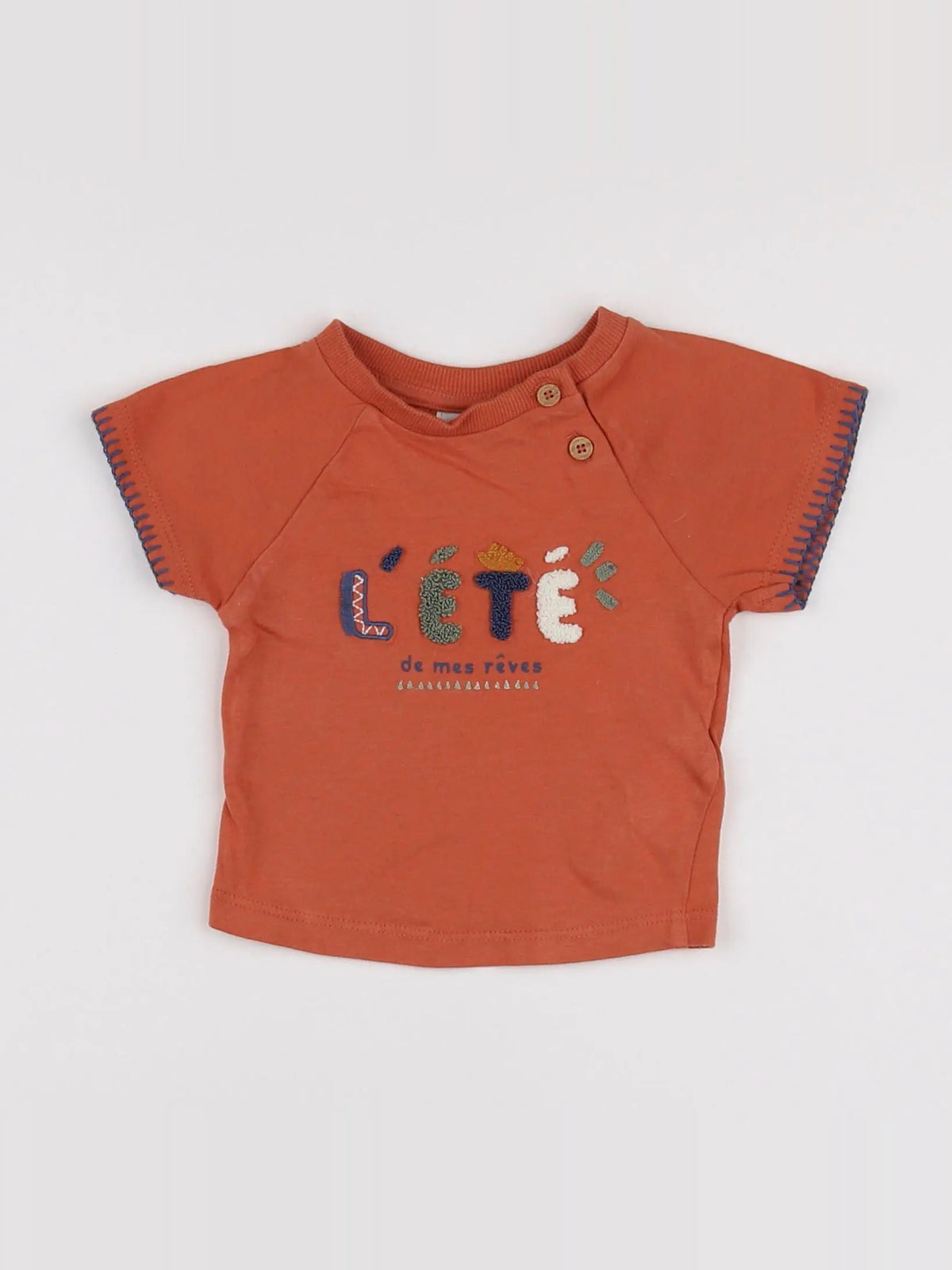 Tape à l'oeil - tee-shirt orange - 3 mois