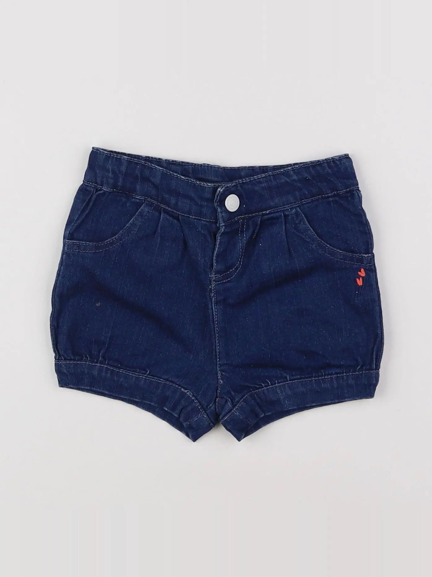 Cadet Rousselle - short bleu - 6 mois