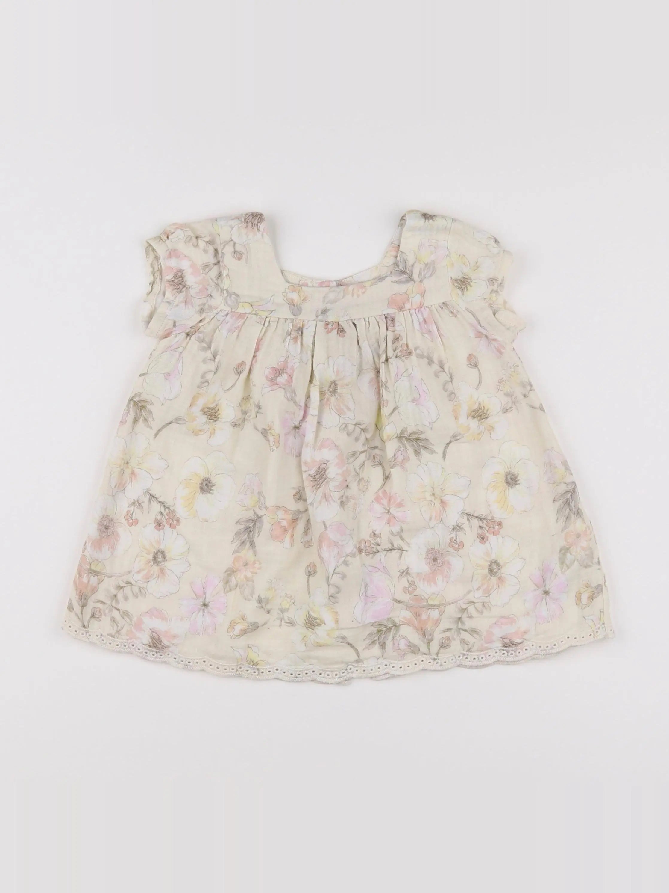Vertbaudet - blouse beige - 9 mois