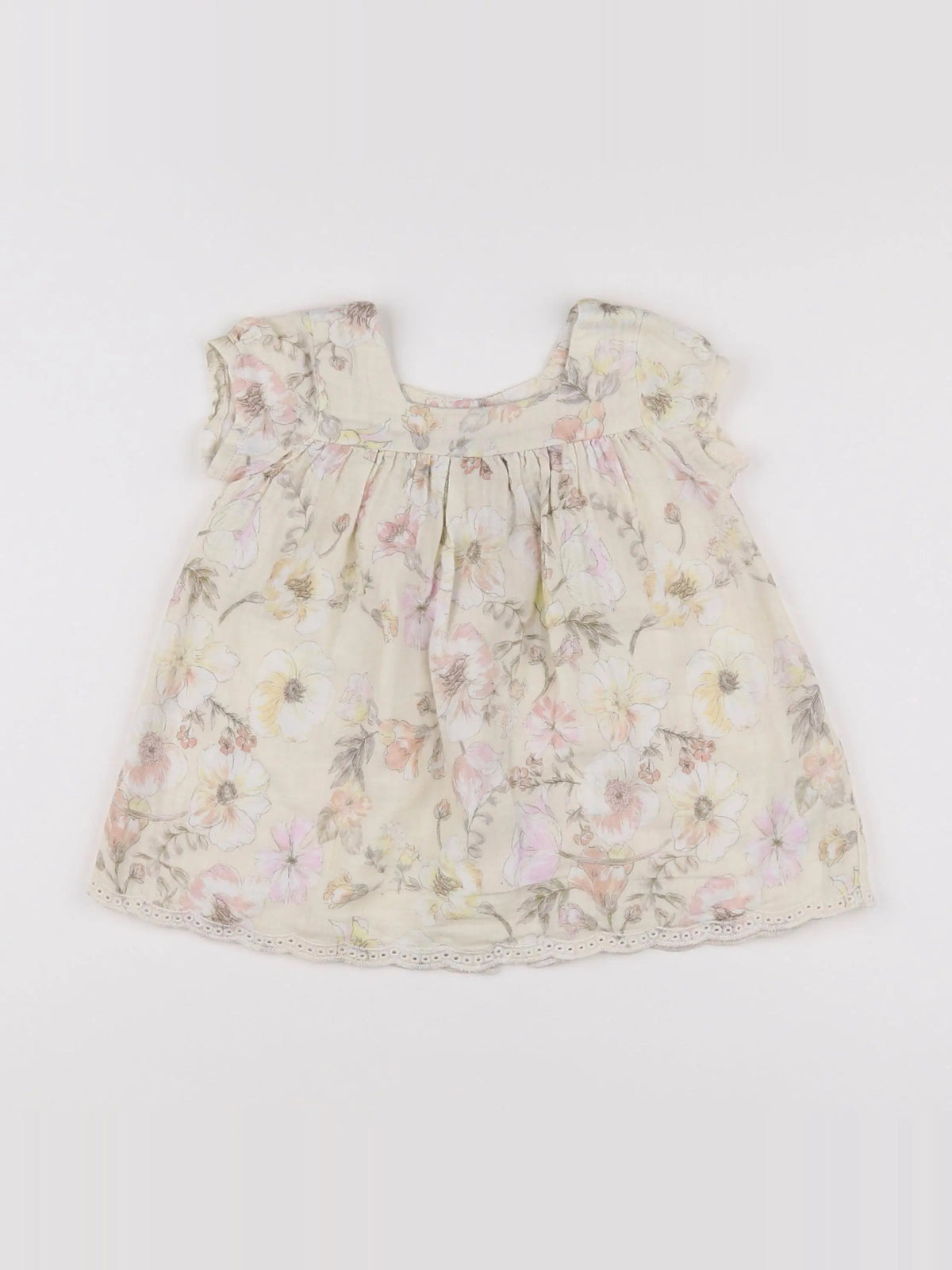 Vertbaudet - blouse beige - 9 mois