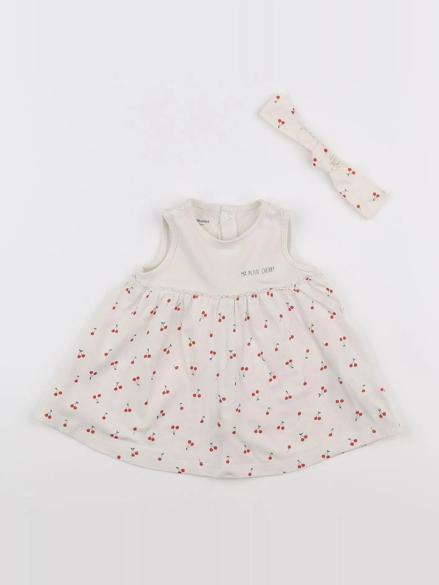 Vertbaudet - ensemble beige - 3 mois