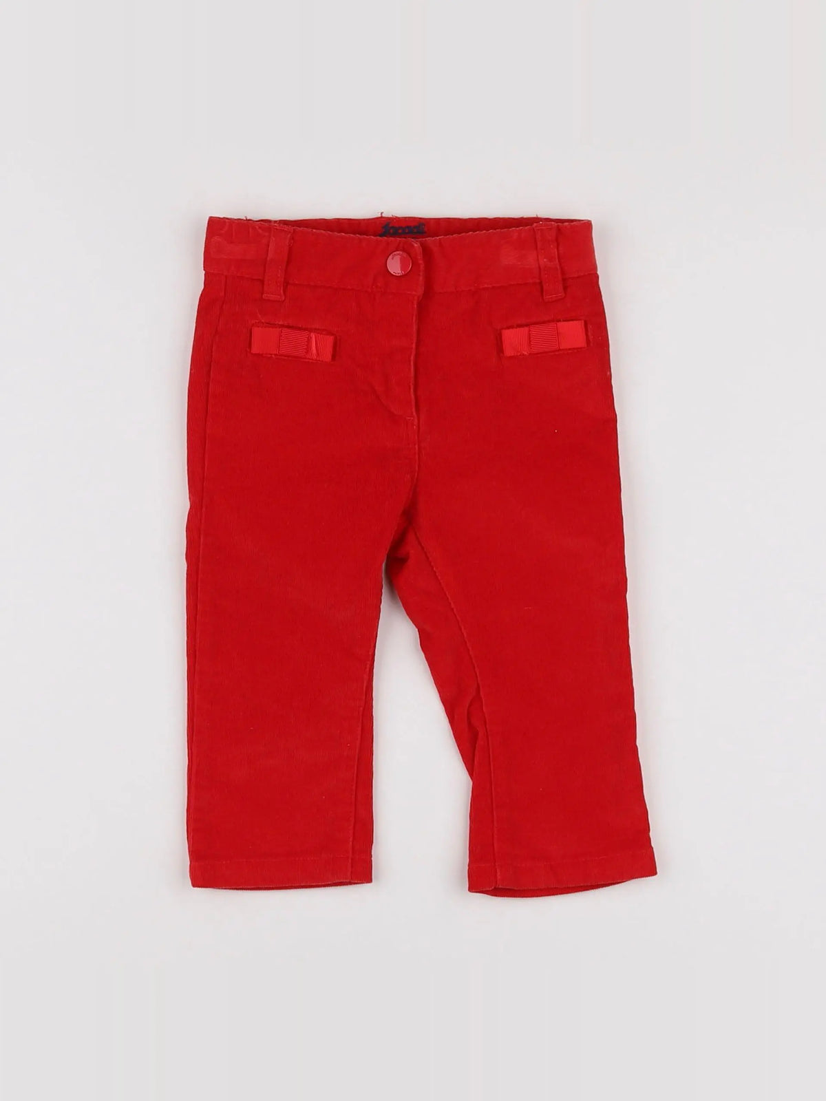 Jacadi - pantalon rouge - 12 mois