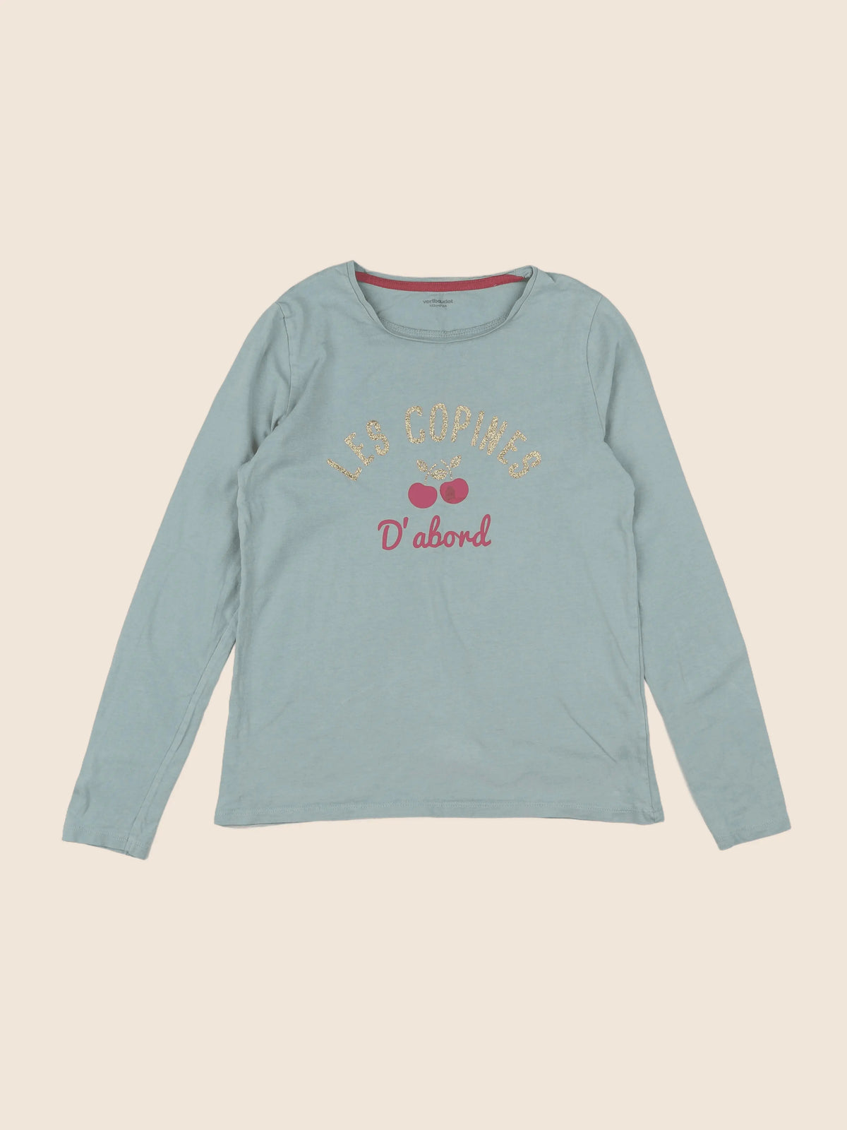 Vertbaudet - tee-shirt bleu - 12 ans