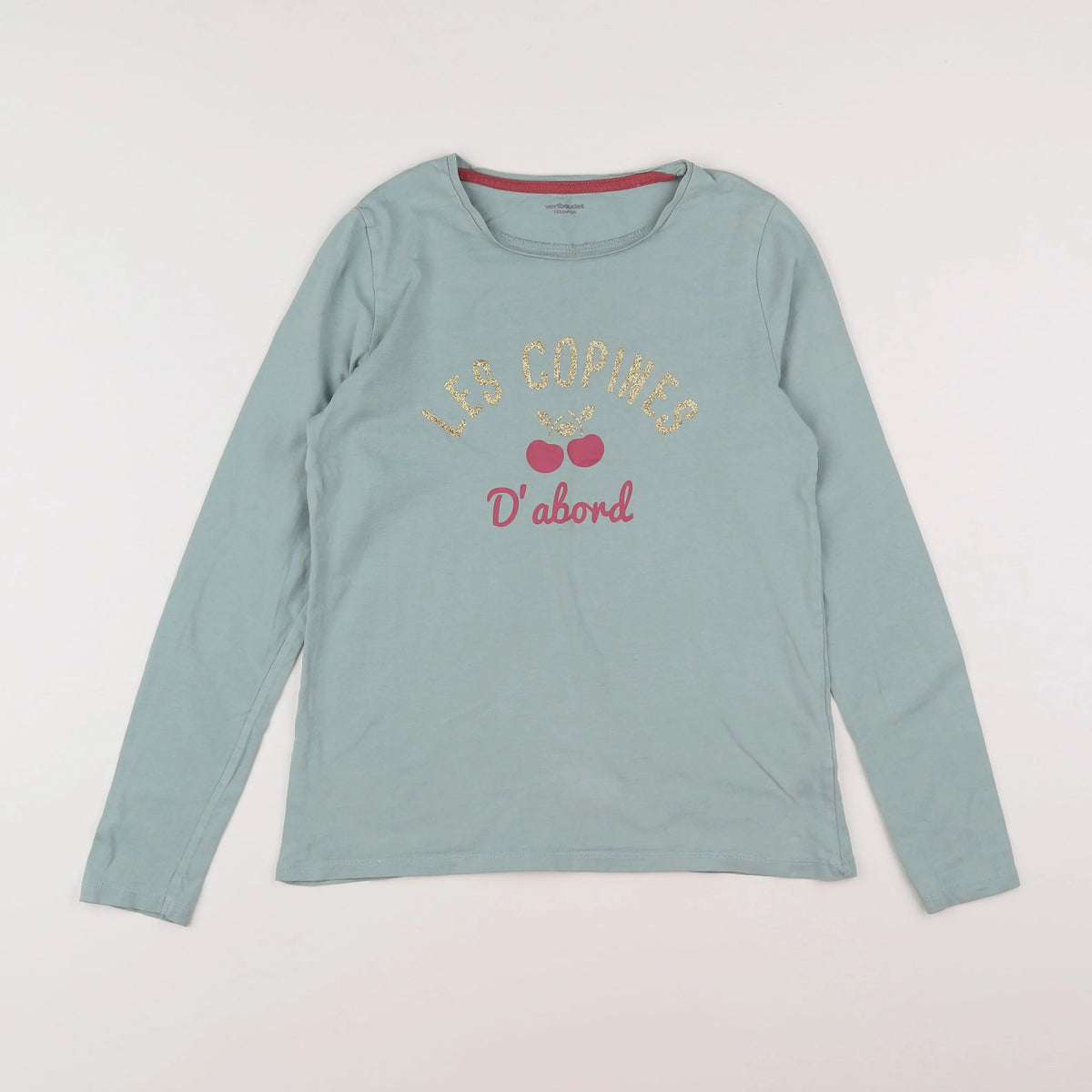Vertbaudet - tee-shirt bleu - 12 ans