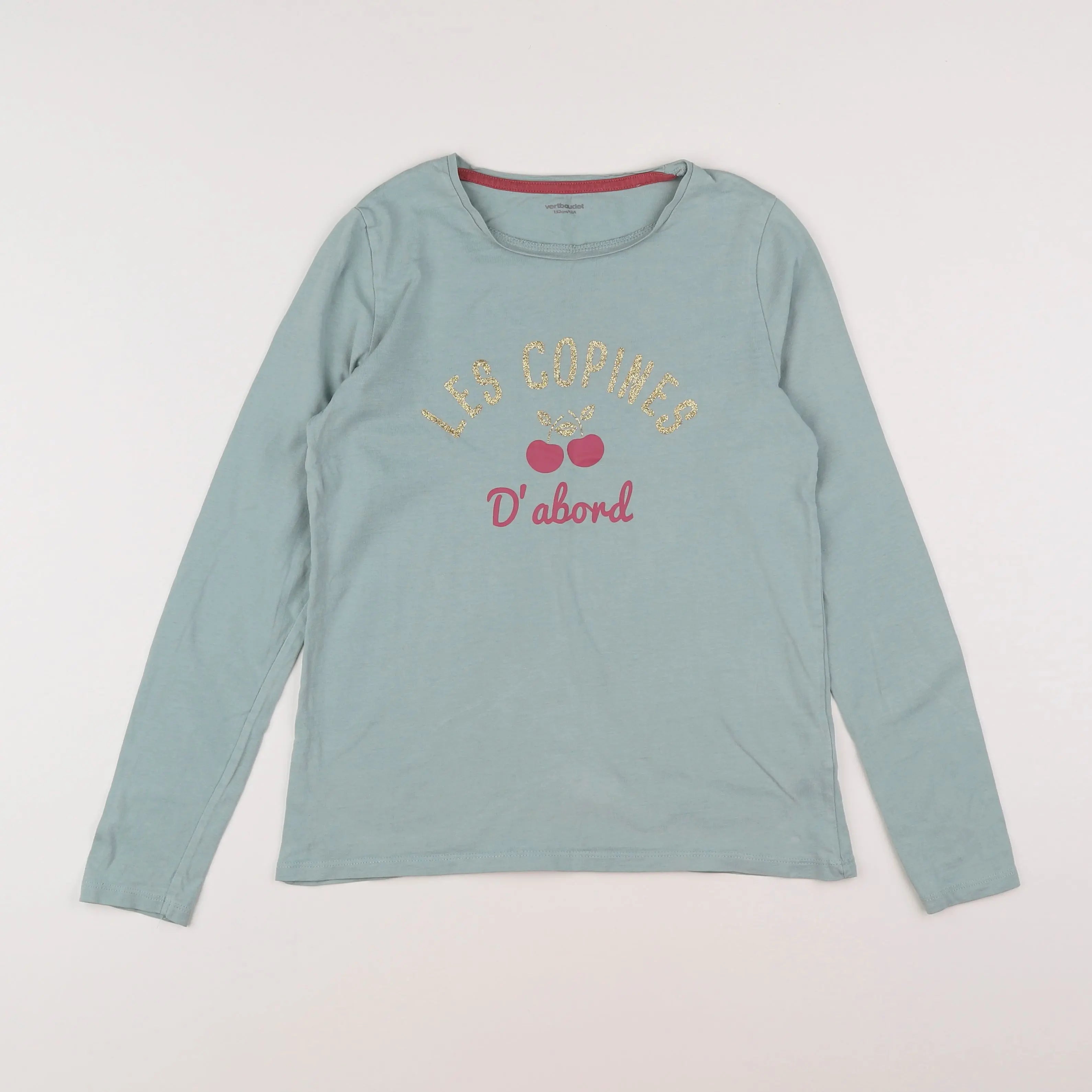 Vertbaudet - tee-shirt bleu - 12 ans