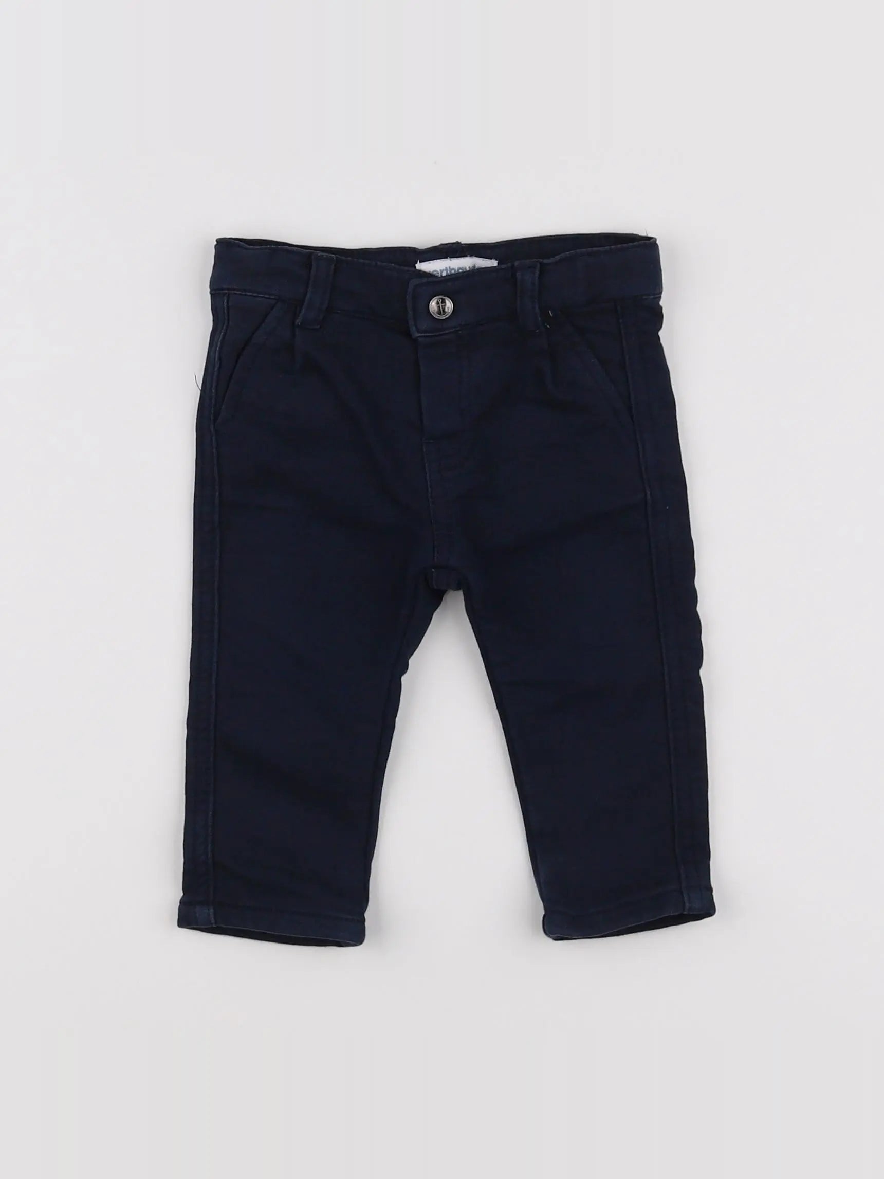 Vertbaudet - pantalon bleu - 6 mois