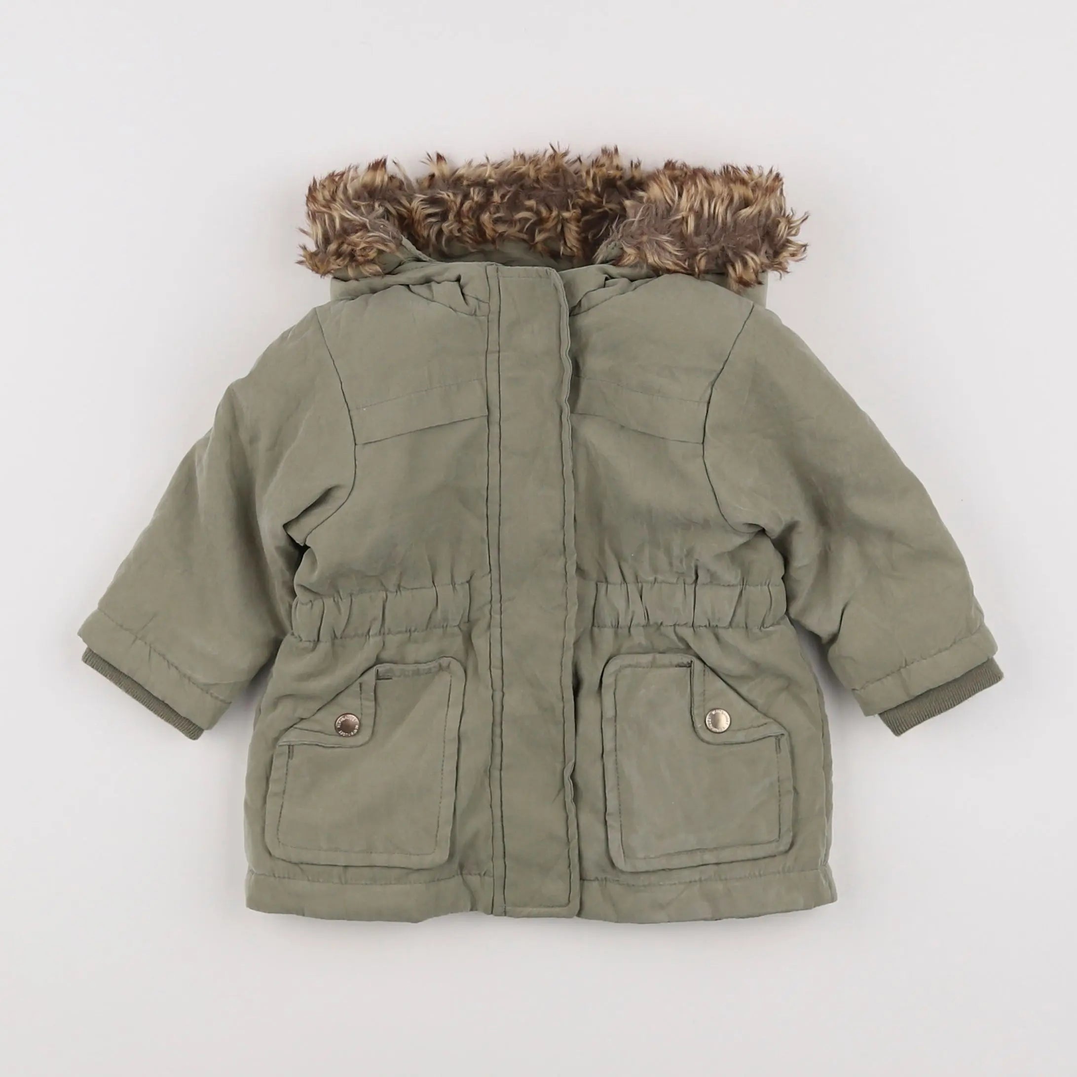 Vertbaudet - parka vert - 6 mois