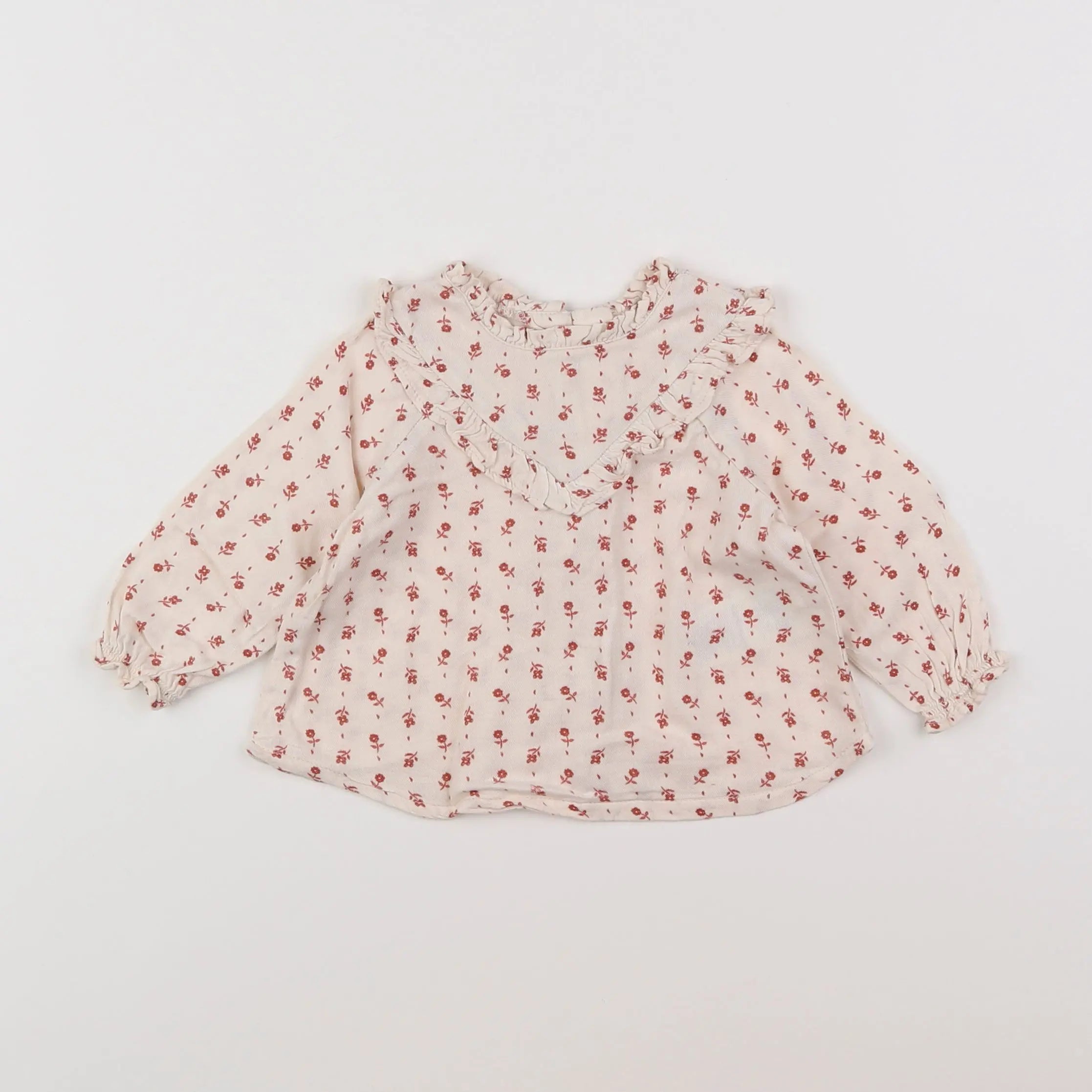 Vertbaudet - blouse beige - 6 mois